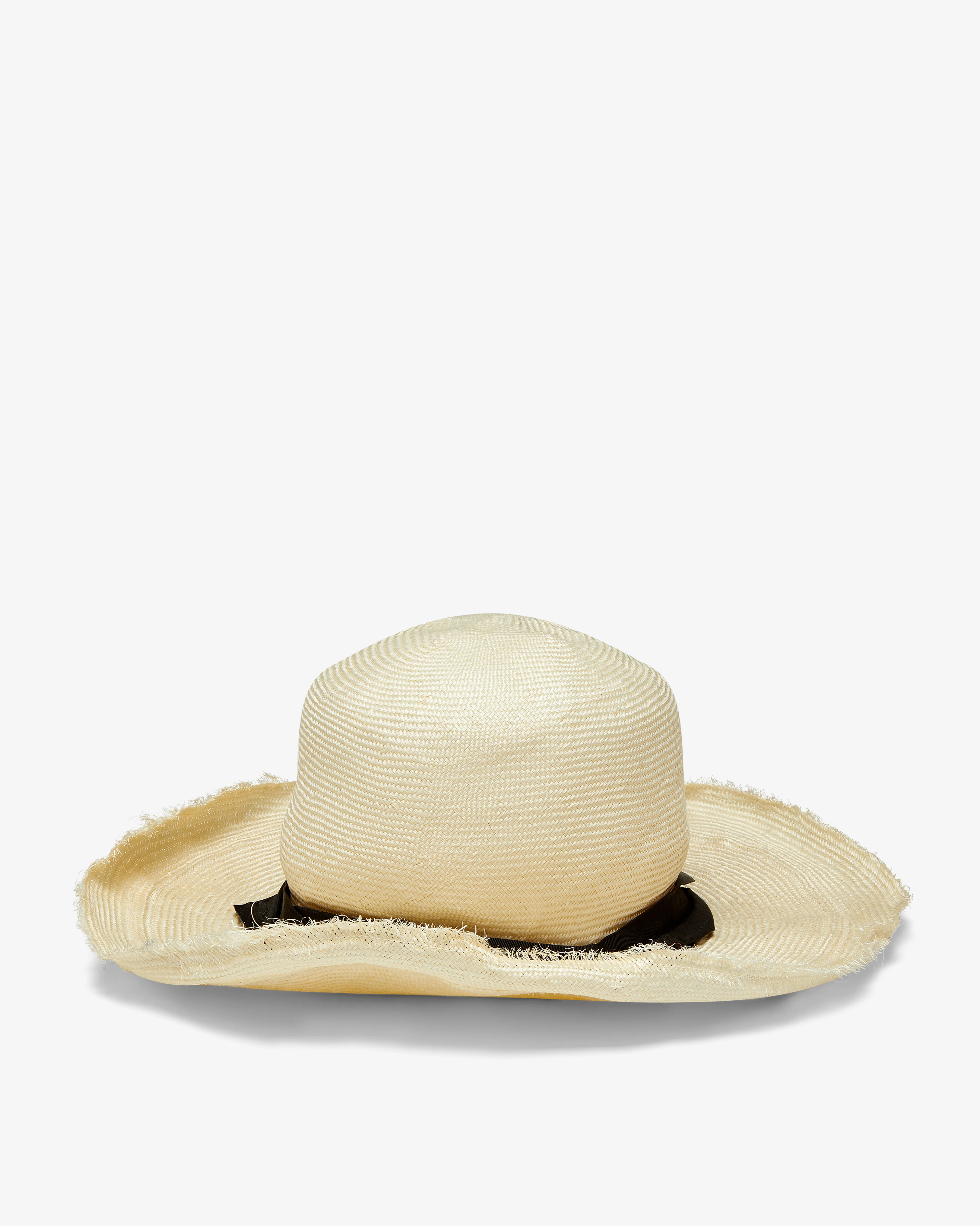 Scha - Women's Traveller Unique Straw Woven Hat - (Ecru) - Image 3