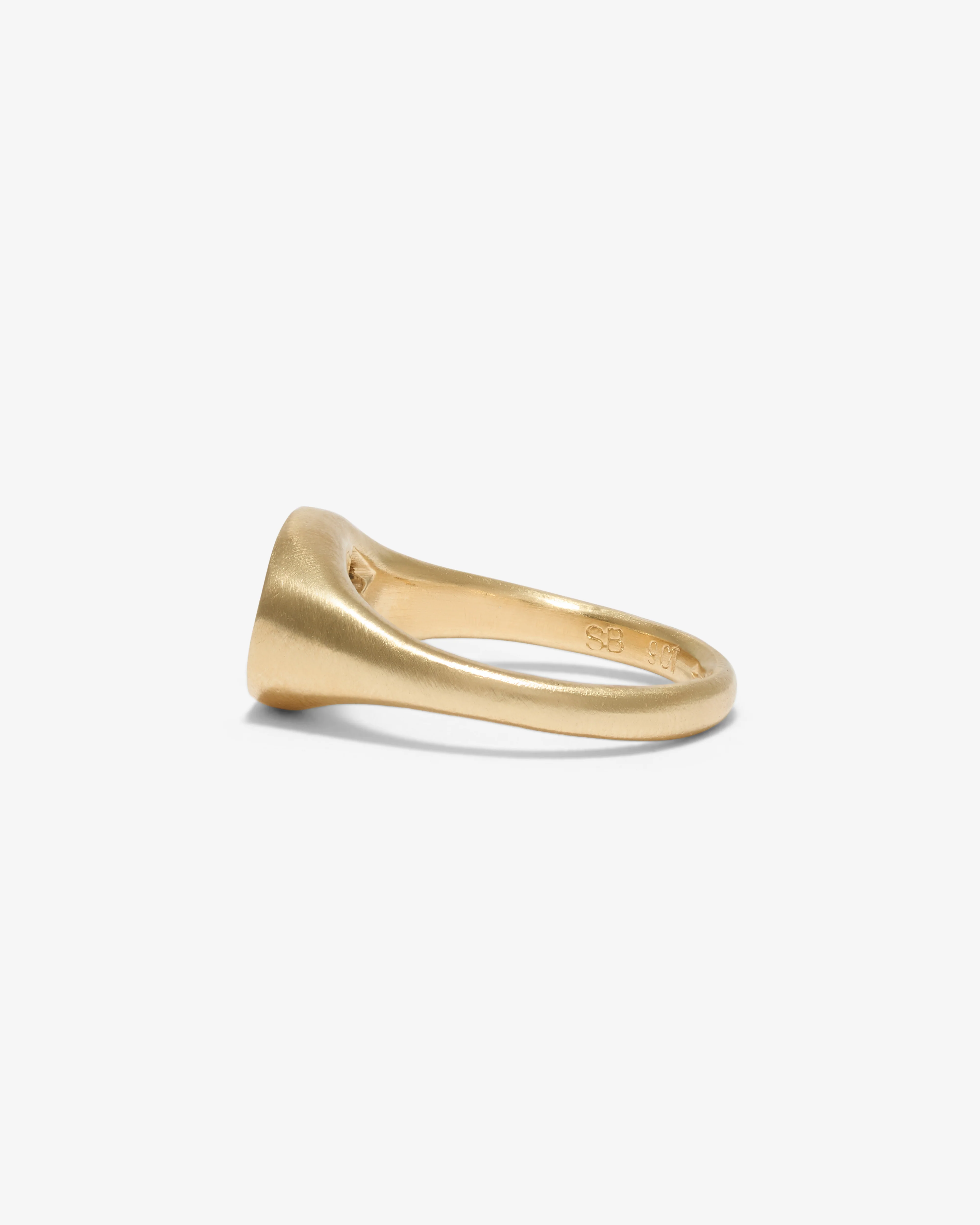 Seb Brown - Women's Gold Tilt Ring - (Gold) - Image 2