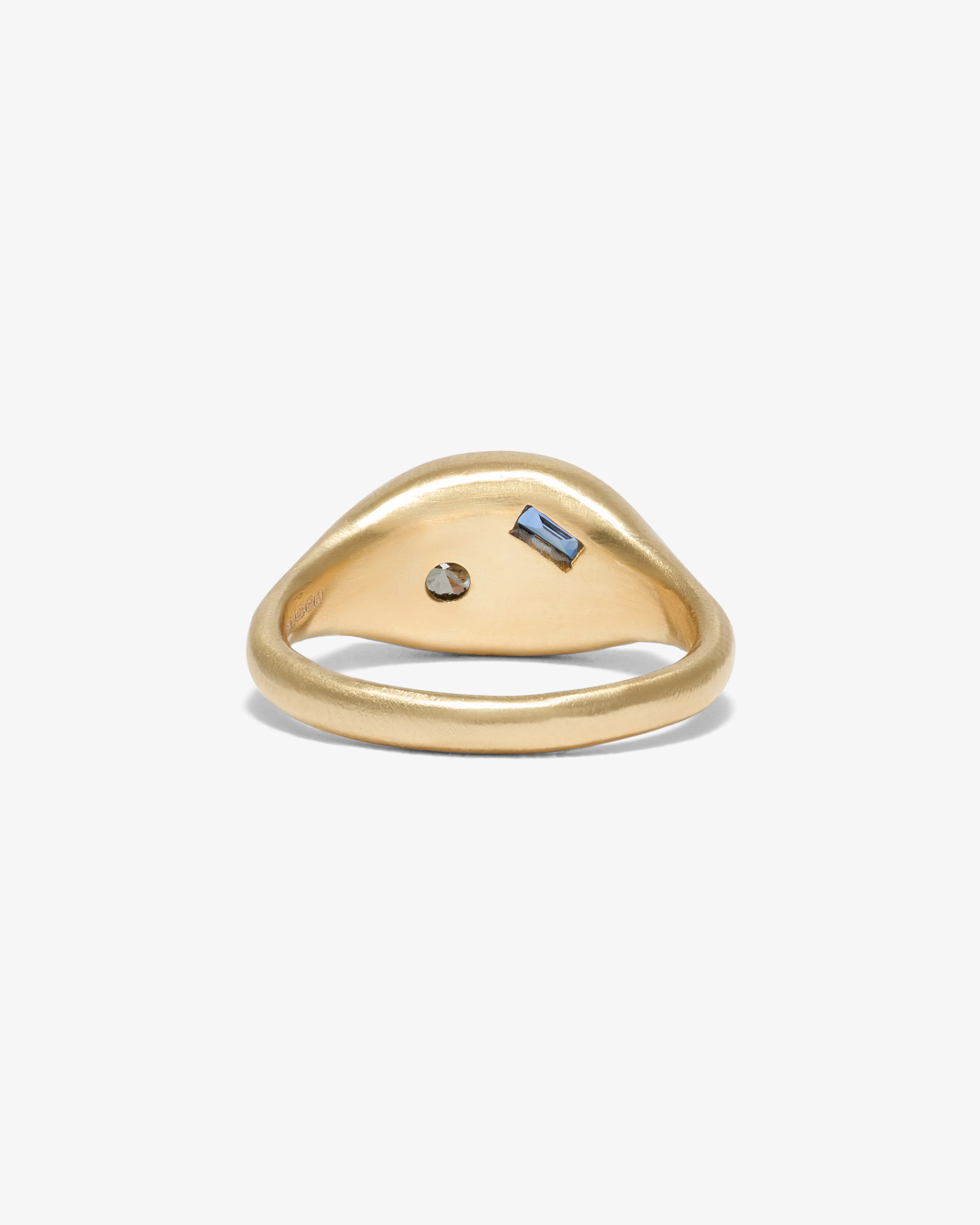 Seb Brown - Women's Gold Tilt Ring - (Gold) - Image 3