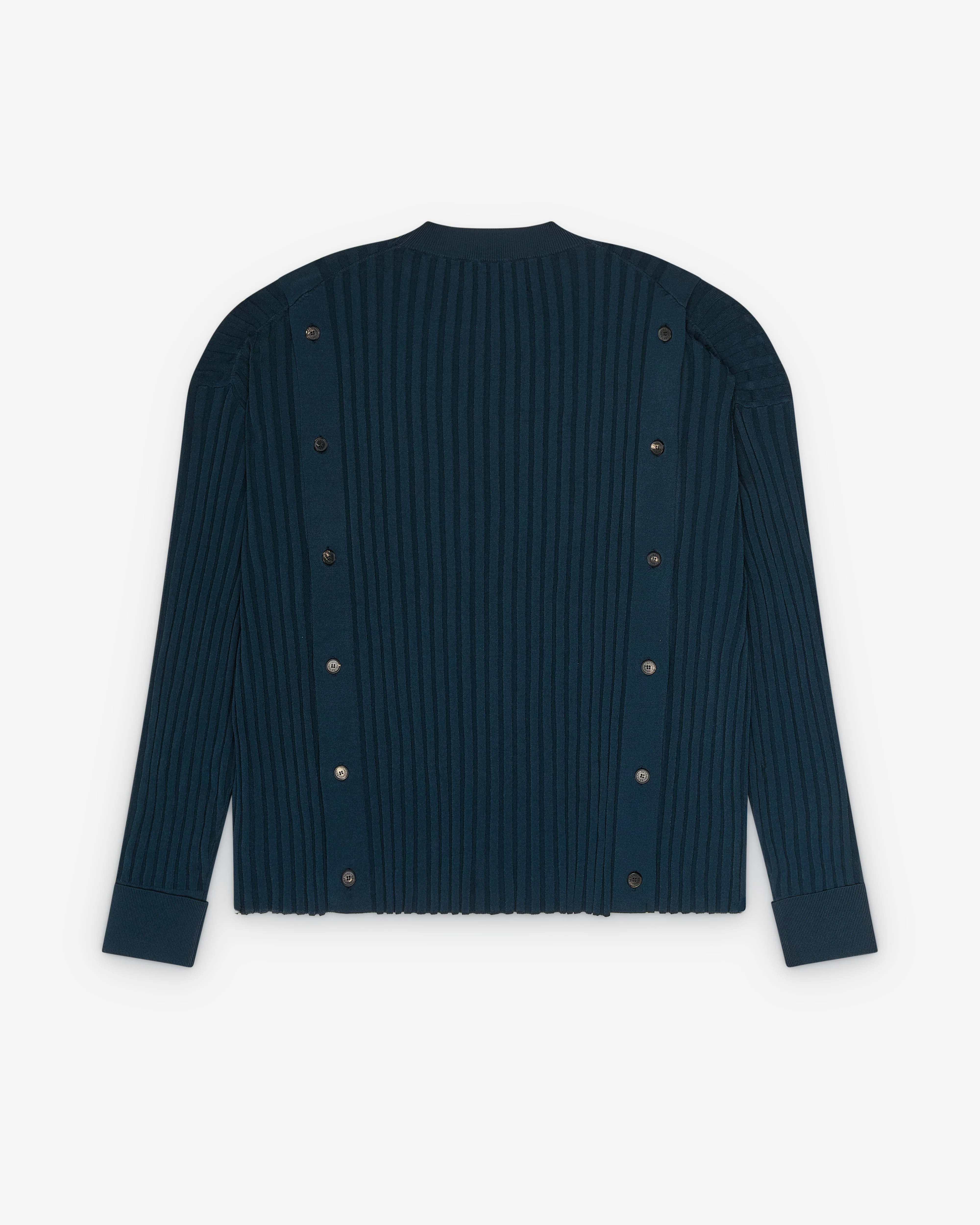 Setchu - Men's Button Jumper - (Navy) - Image 3