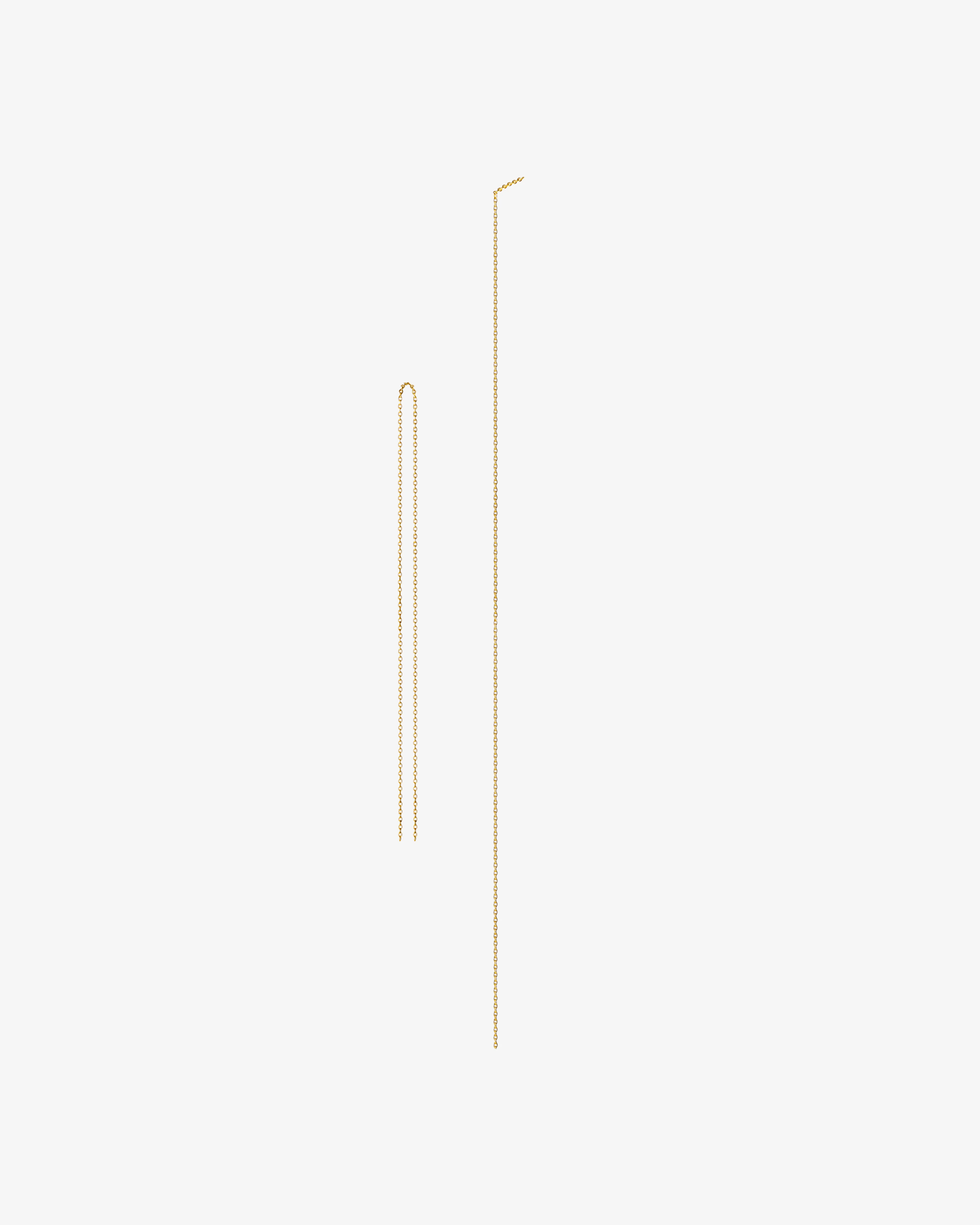 Shihara - Women's Chain Earring - (Yellow Gold)