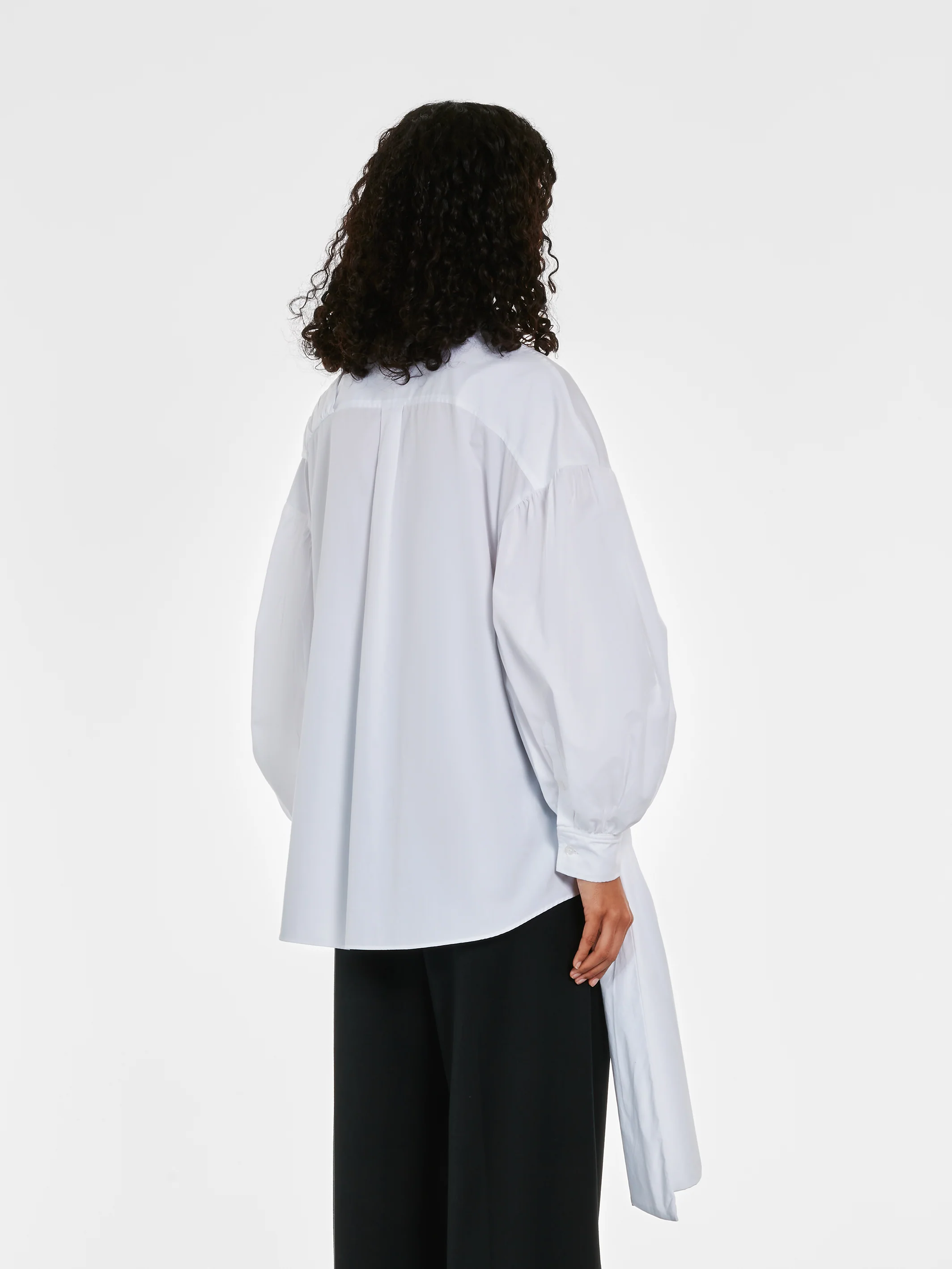 Simone Rocha - Women's Pressed Rose Sash Shirt - (White) - Image 4