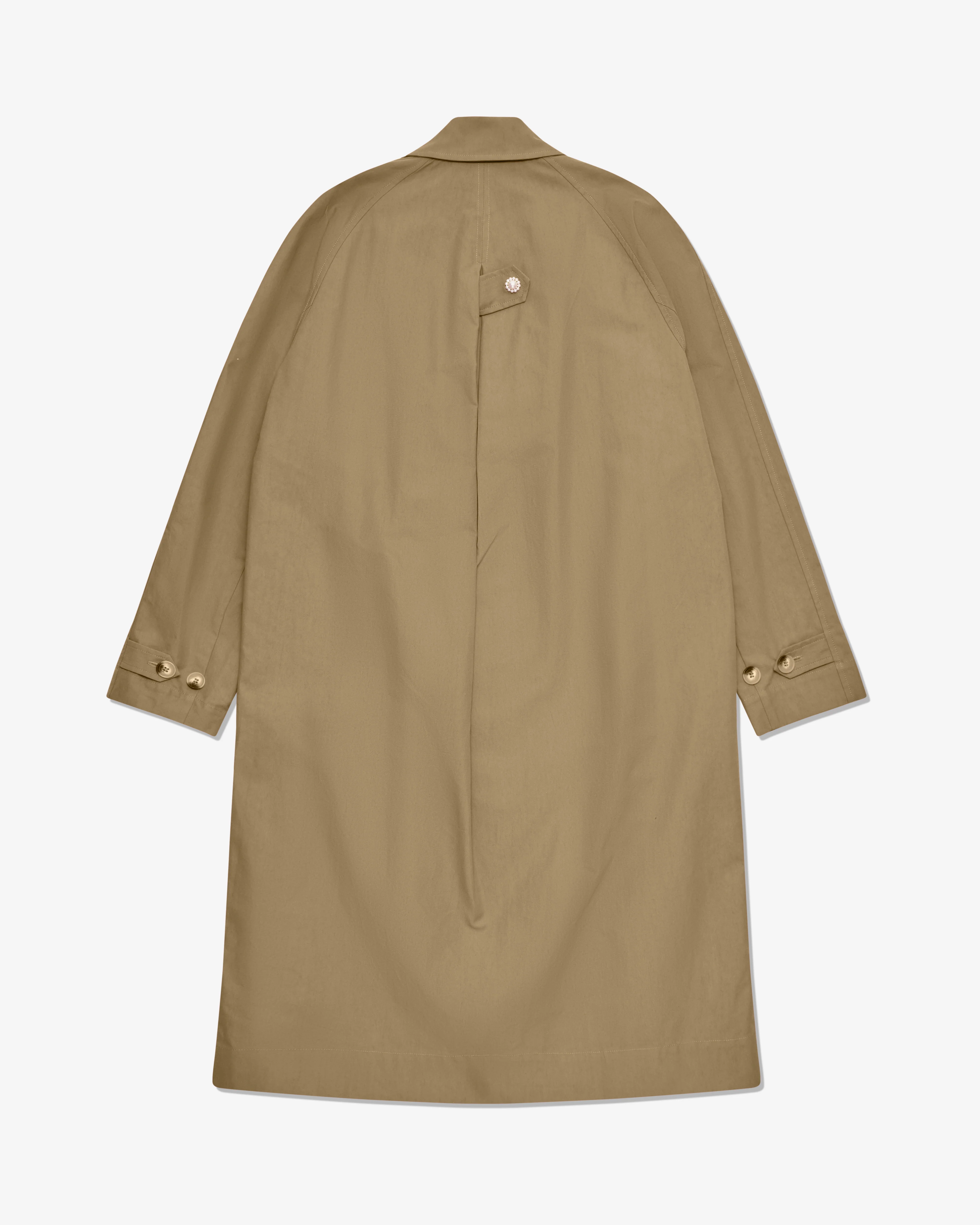 Simone Rocha - Men's Gathered Flower Sash Trench - (Khaki) - Image 2