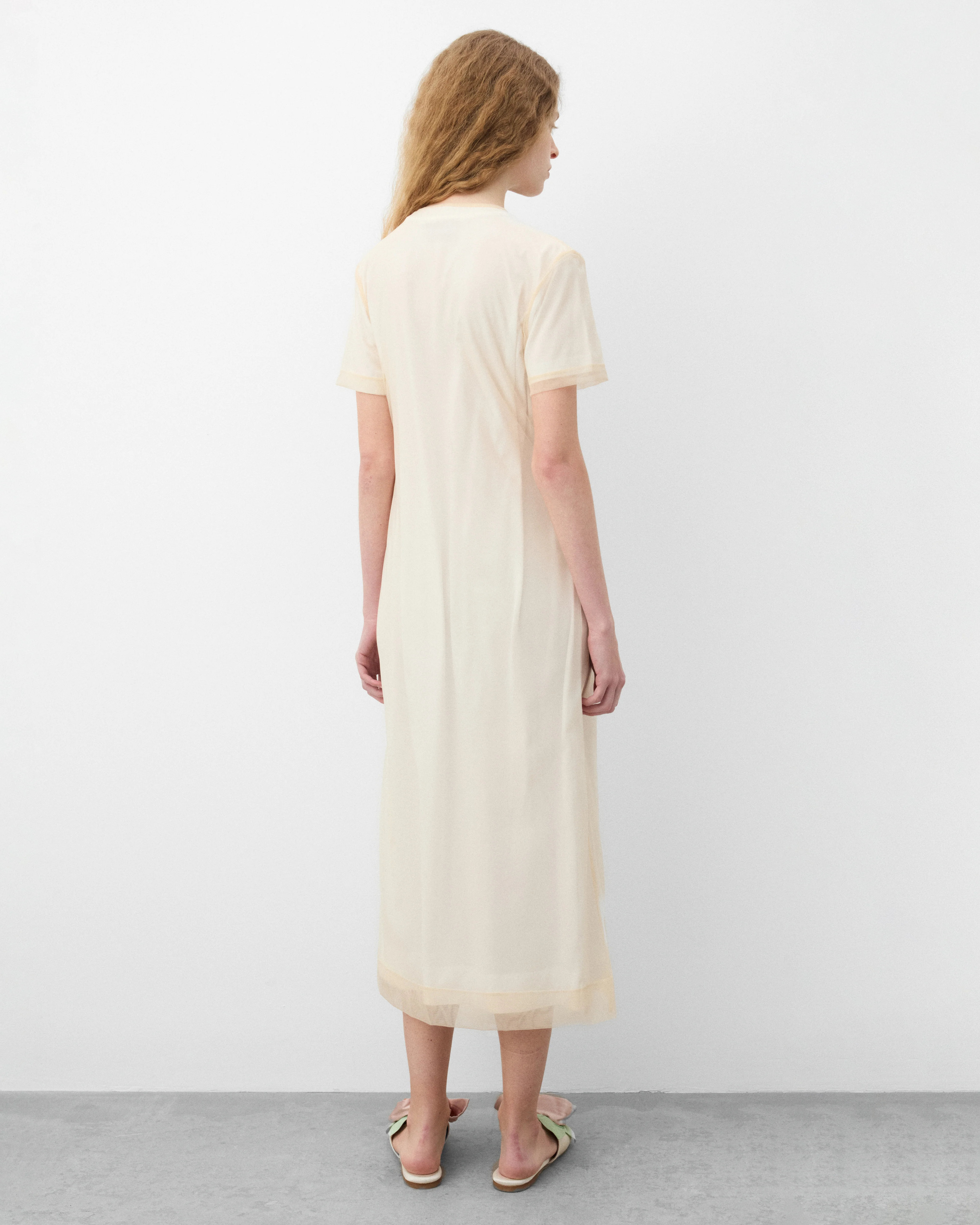 Simone Rocha - Women's Layered Liquid Dress - (White/Nude) - Image 5