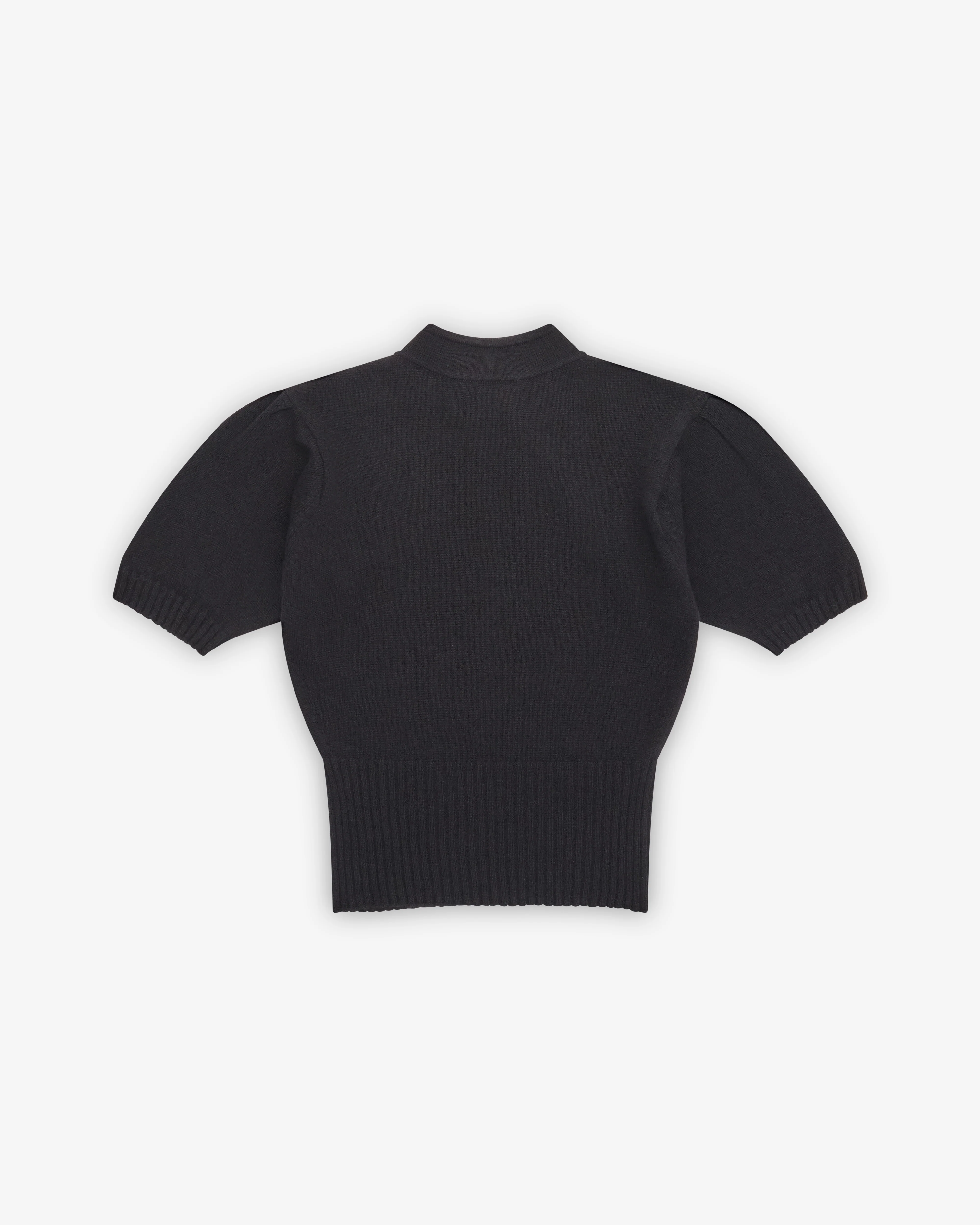 Simone Rocha - Women's Embellished Mandarin Collar Cashmere Jumper - (Black) - Image 2