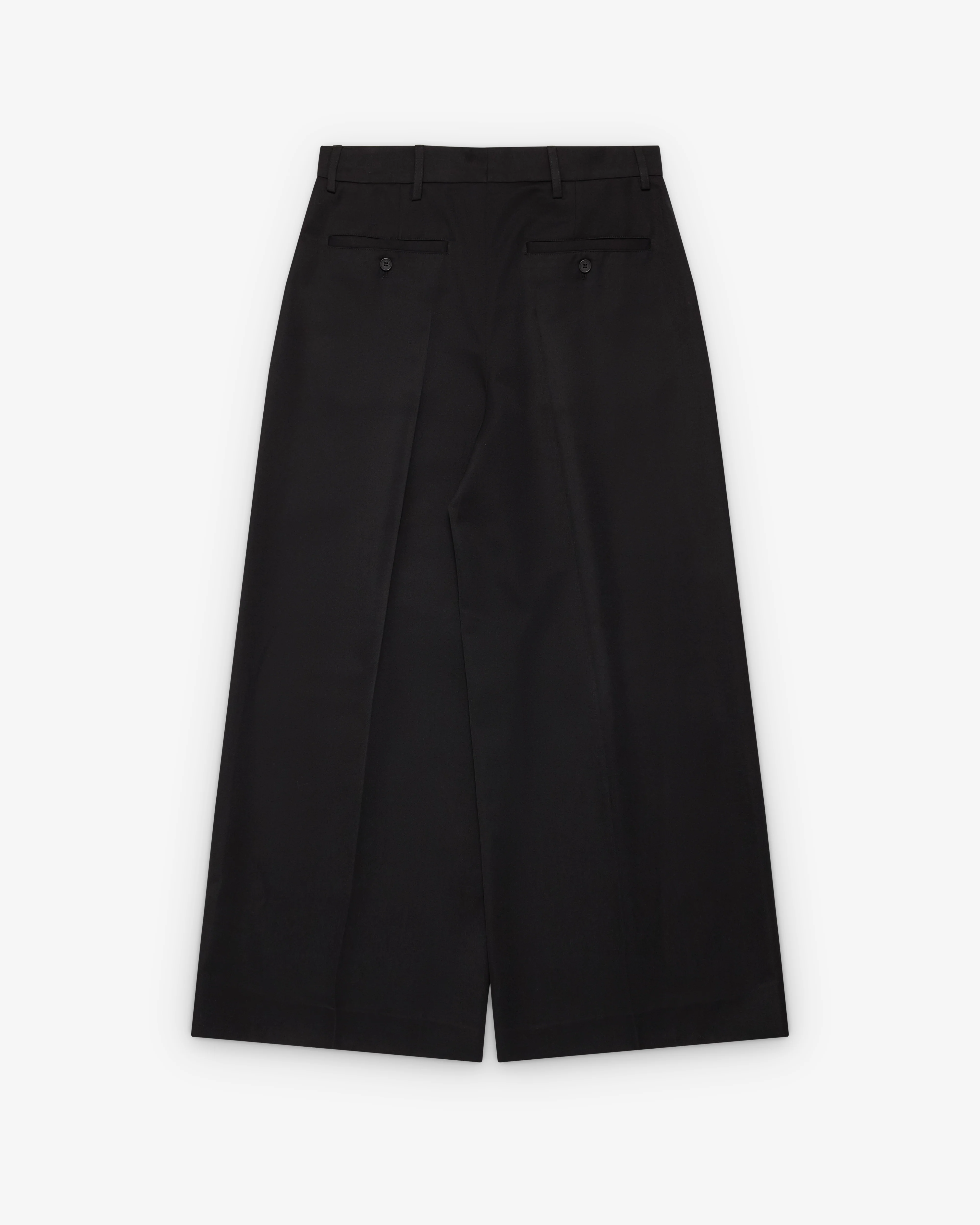 Simone Rocha - Men's Wide Leg Belt Loop Tab Trouser - (Black) - Image 2