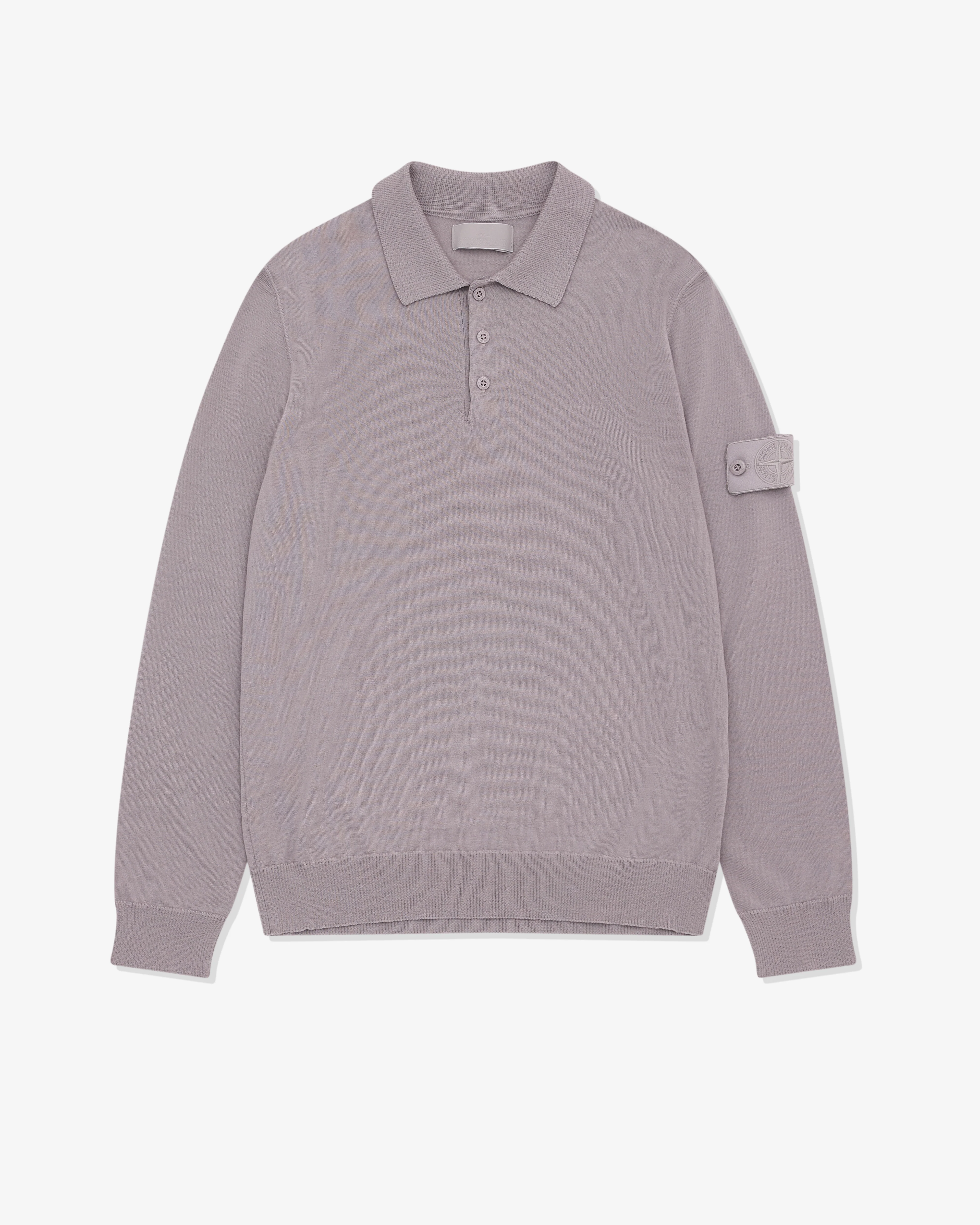 Stone Island - Men's Long Sleeve Polo Shirt - (Dust)