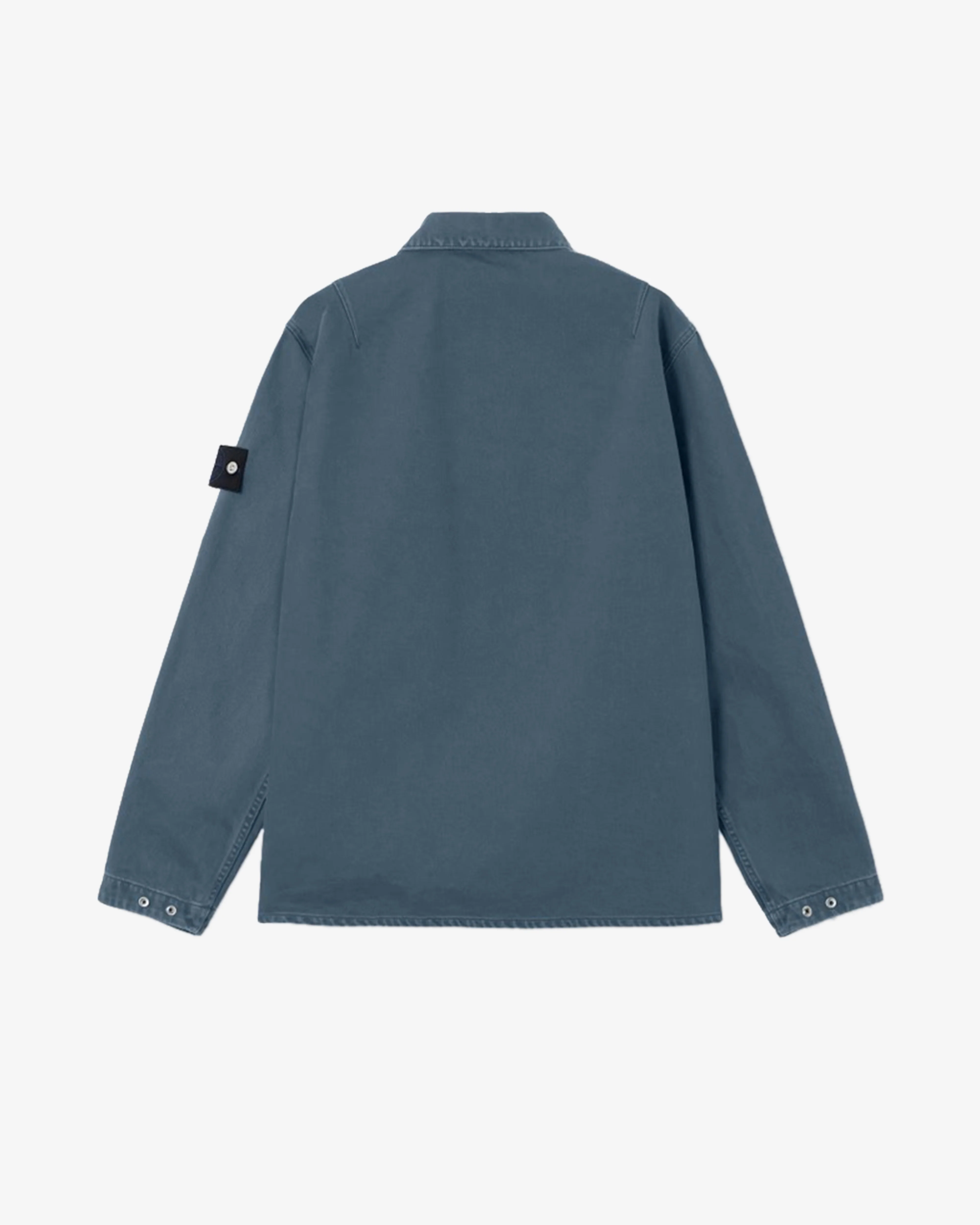 Stone Island - Men's Light Bull Denim Indigo-TC Shirt - (Indigo) - Image 2