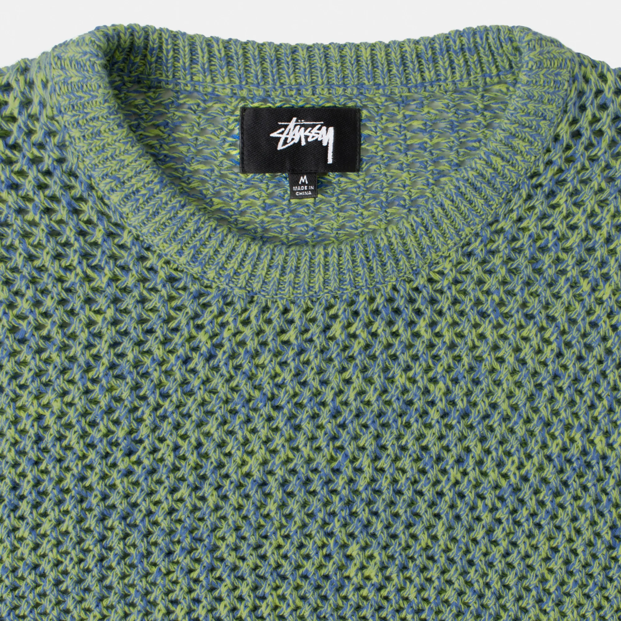 Stüssy - 2 Tone Loose Gauge Sweater - (Green) - Image 3