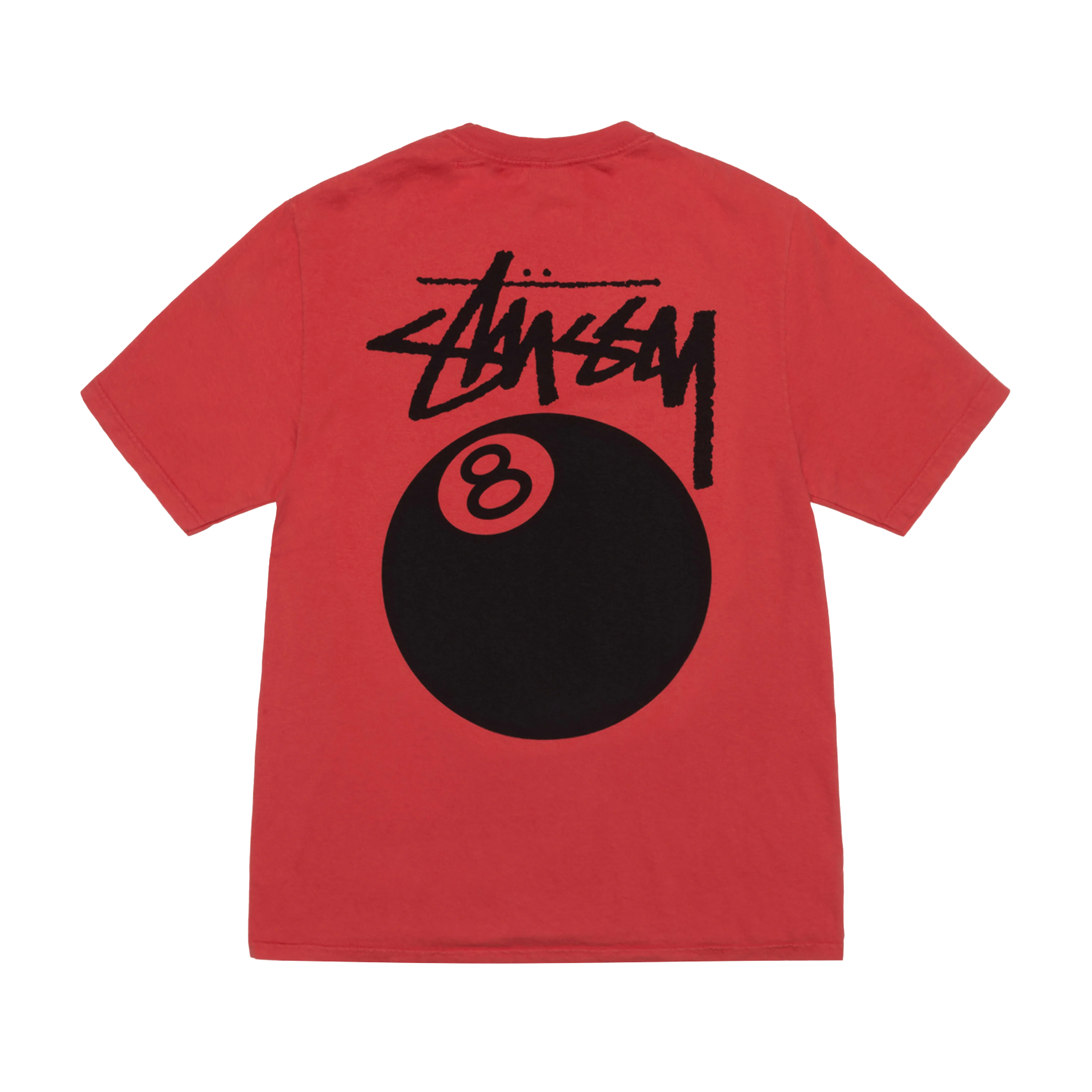 Stüssy - Men's 8 Ball Pig. Dyed T-Shirt - (Guava)