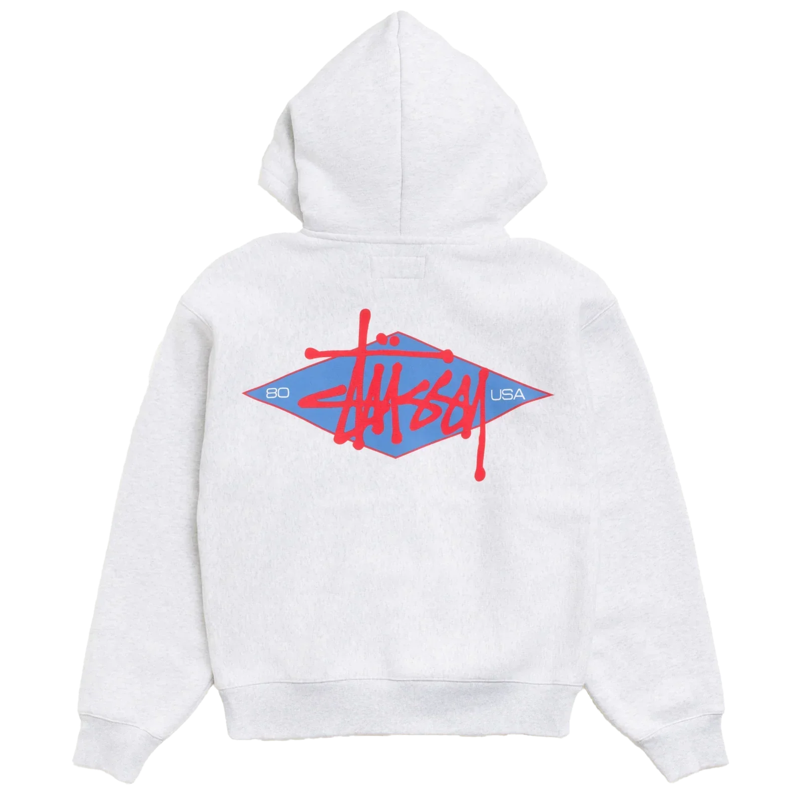 Stüssy - Men's Basic Diamond Zip Hood - (Ash Heather)