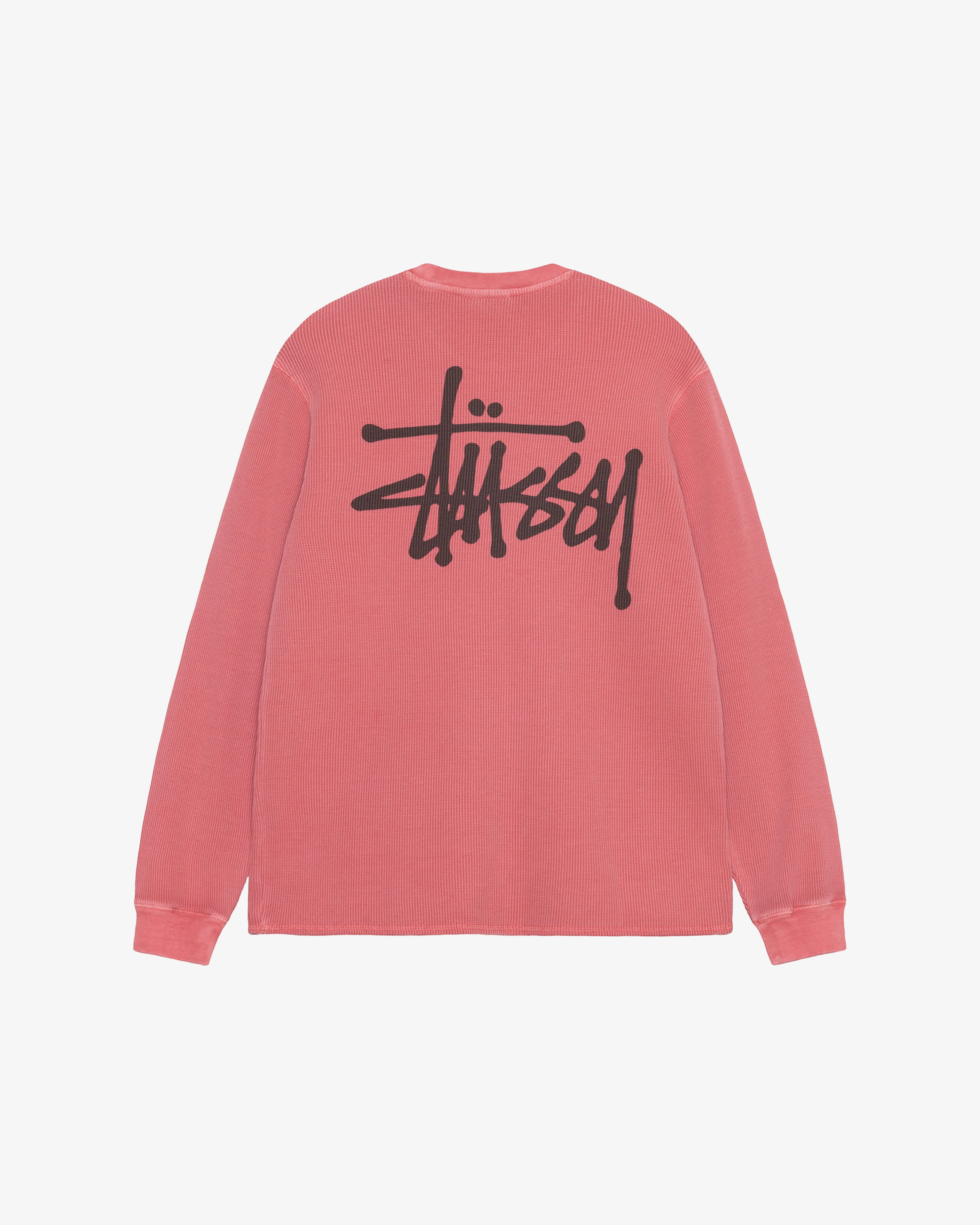 Stüssy - Men's Basic Stock Long Sleeve Thermal - (Berry) - Image 2