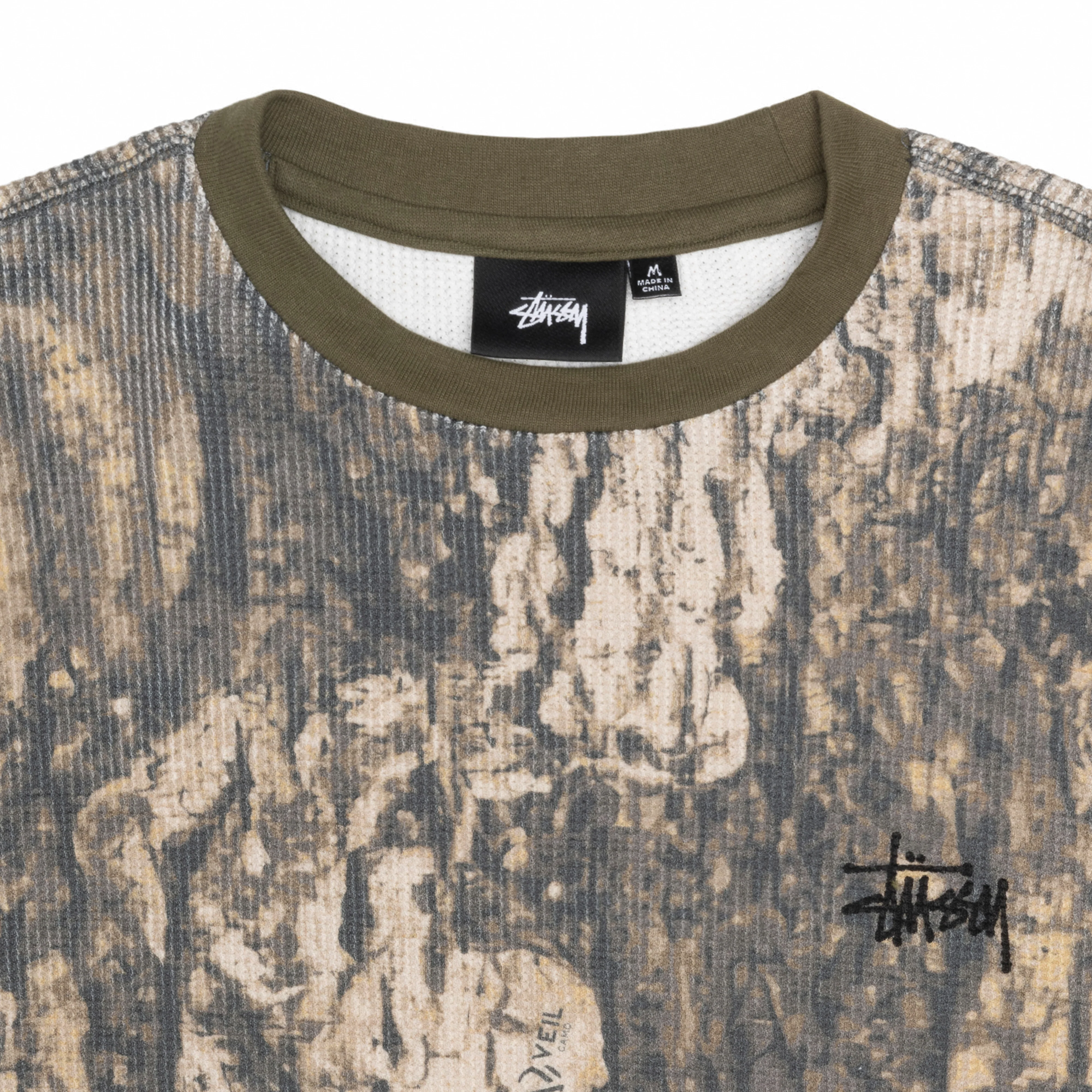 Stüssy - Men's Basic Stock Ls Thermal - (Relic Camo) - Image 3