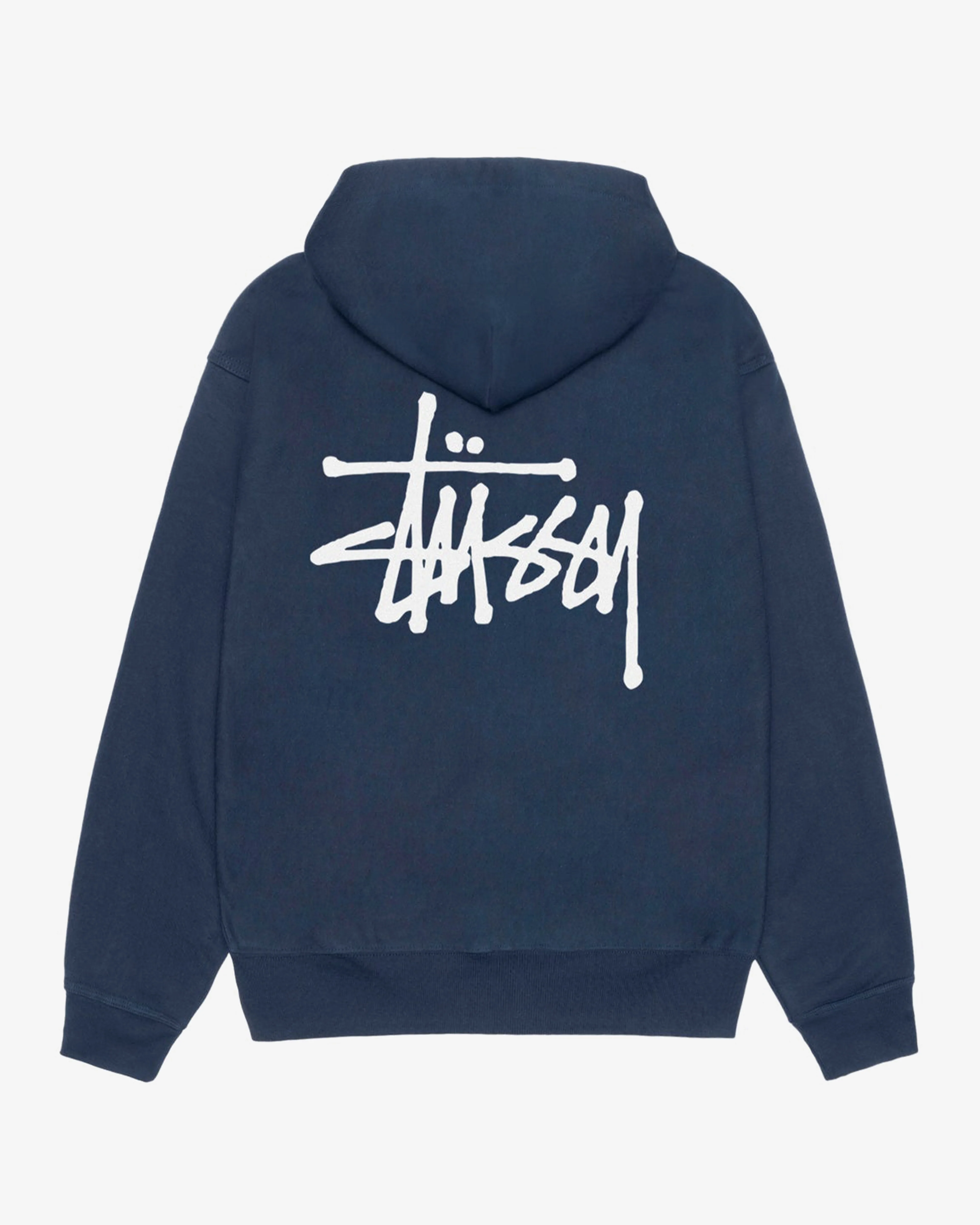 Stussy - Men's Basic Stussy Zip Hood - (Navy) - Image 2