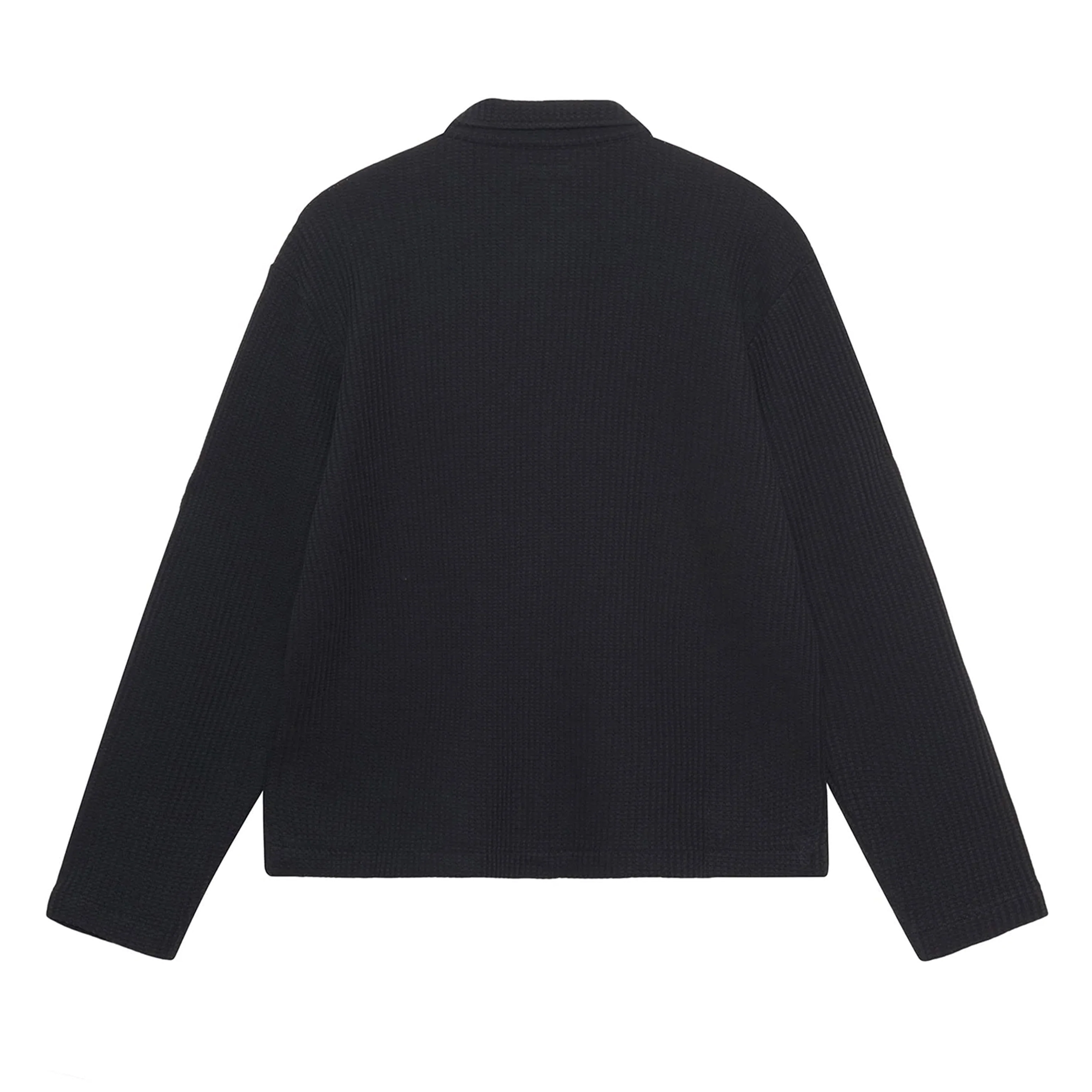Stüssy - Men's Big Thermal Zip Shirt - (Black) - Image 2