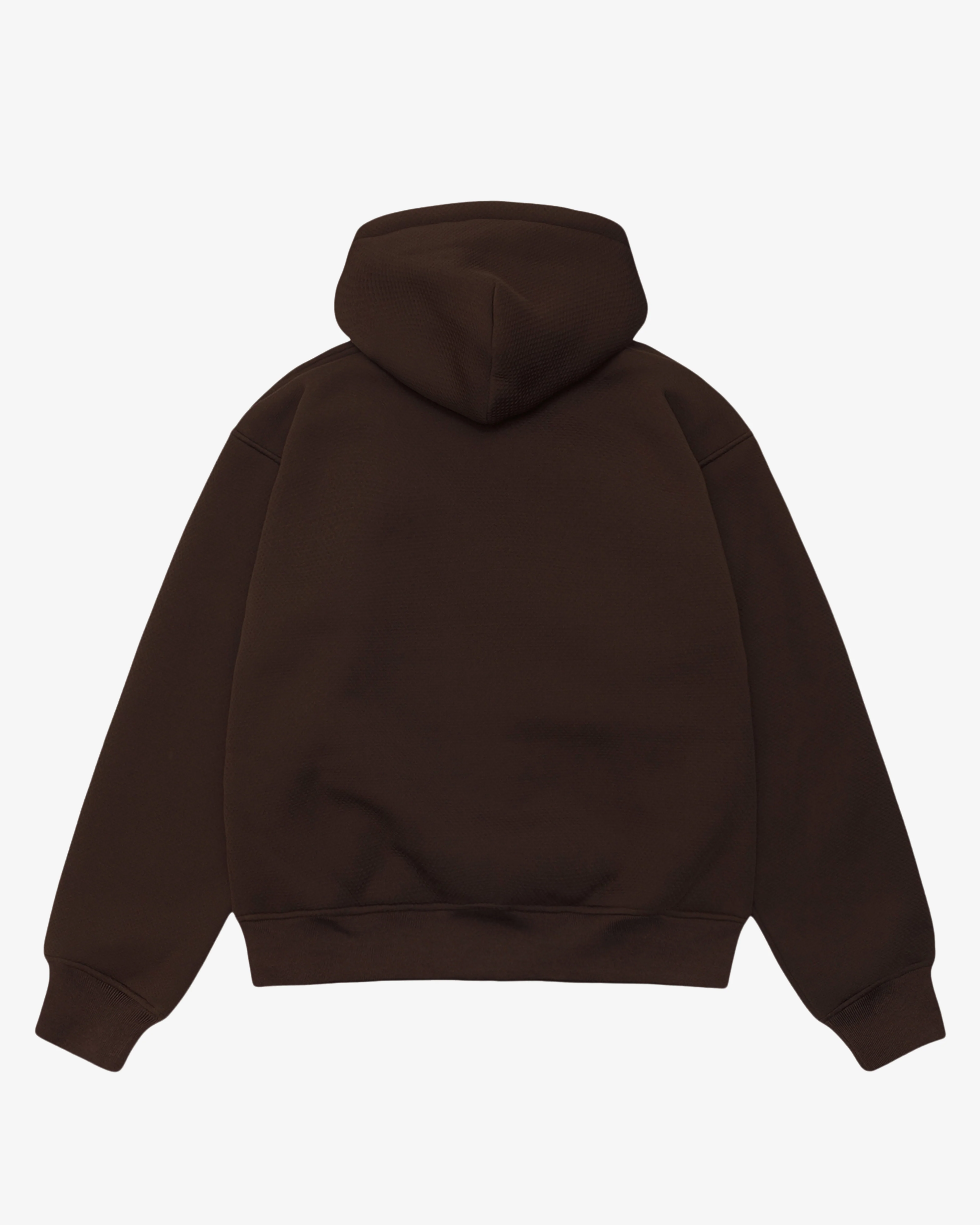 Stüssy - Men's Bonded Sherpa Lined Hoodie - (Brown) - Image 2
