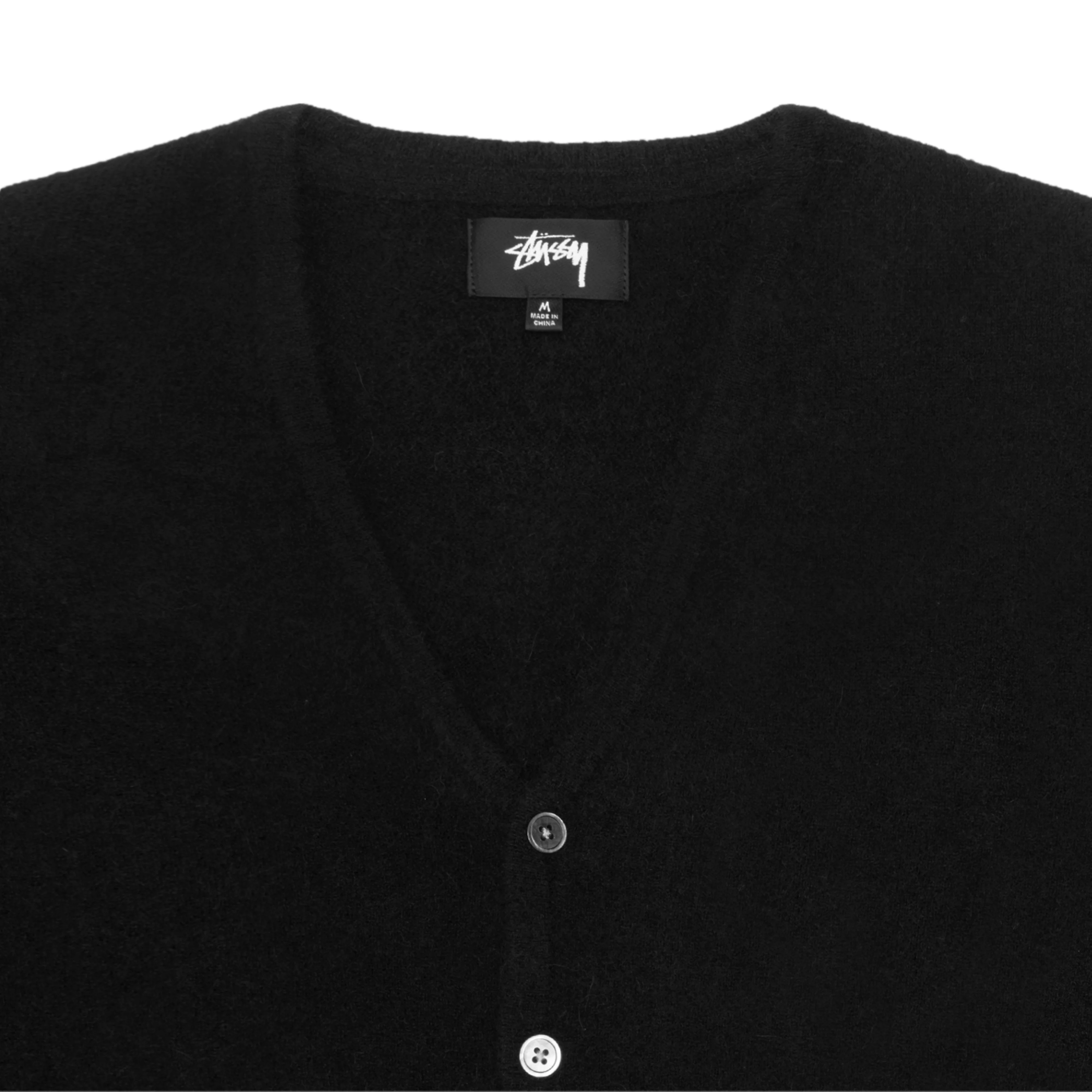 Stüssy - Brushed Cardigan - (Black) - Image 3