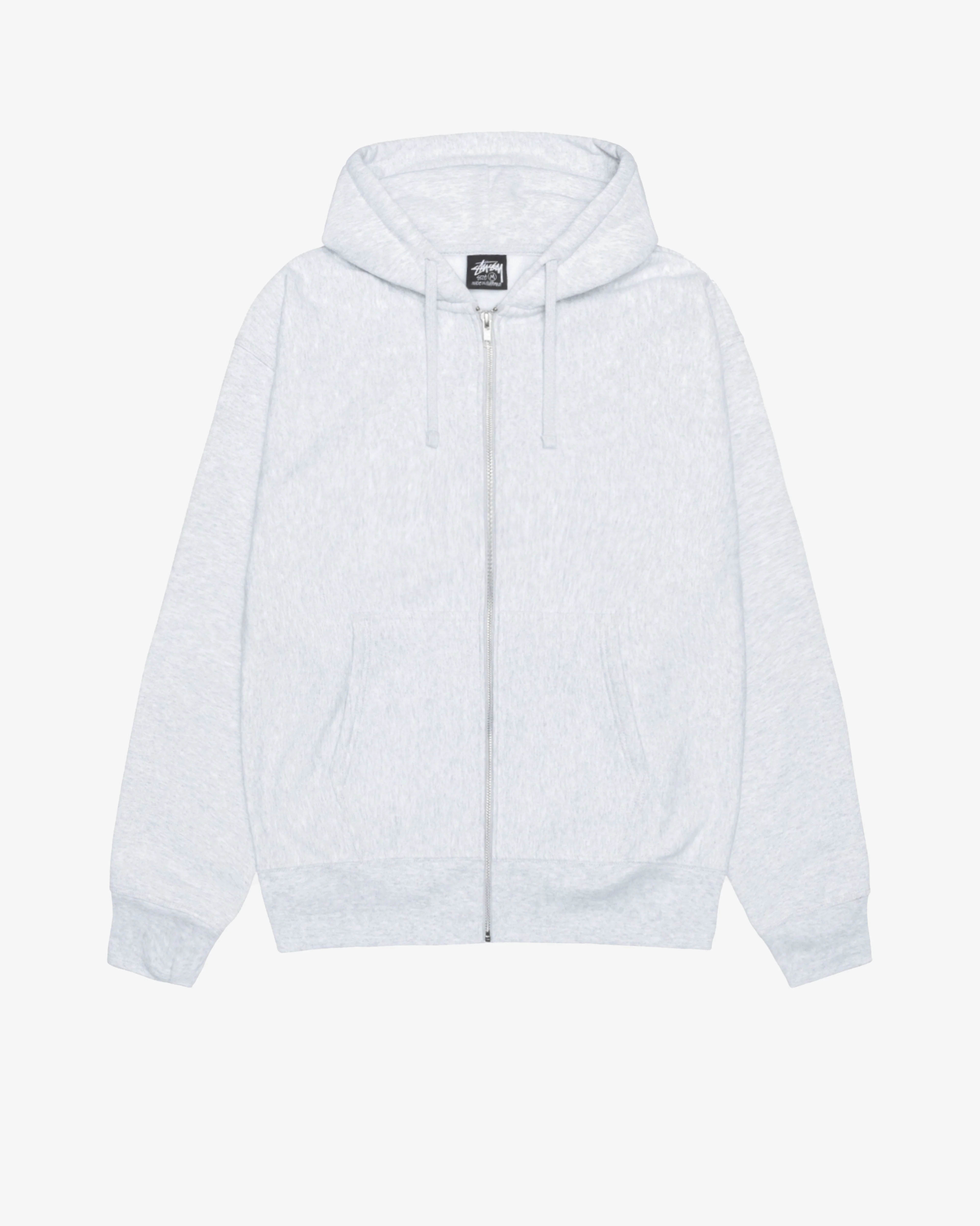 Stüssy - Men's Buana Stock Zip Hoodie - (Ash Heather) - Image 2