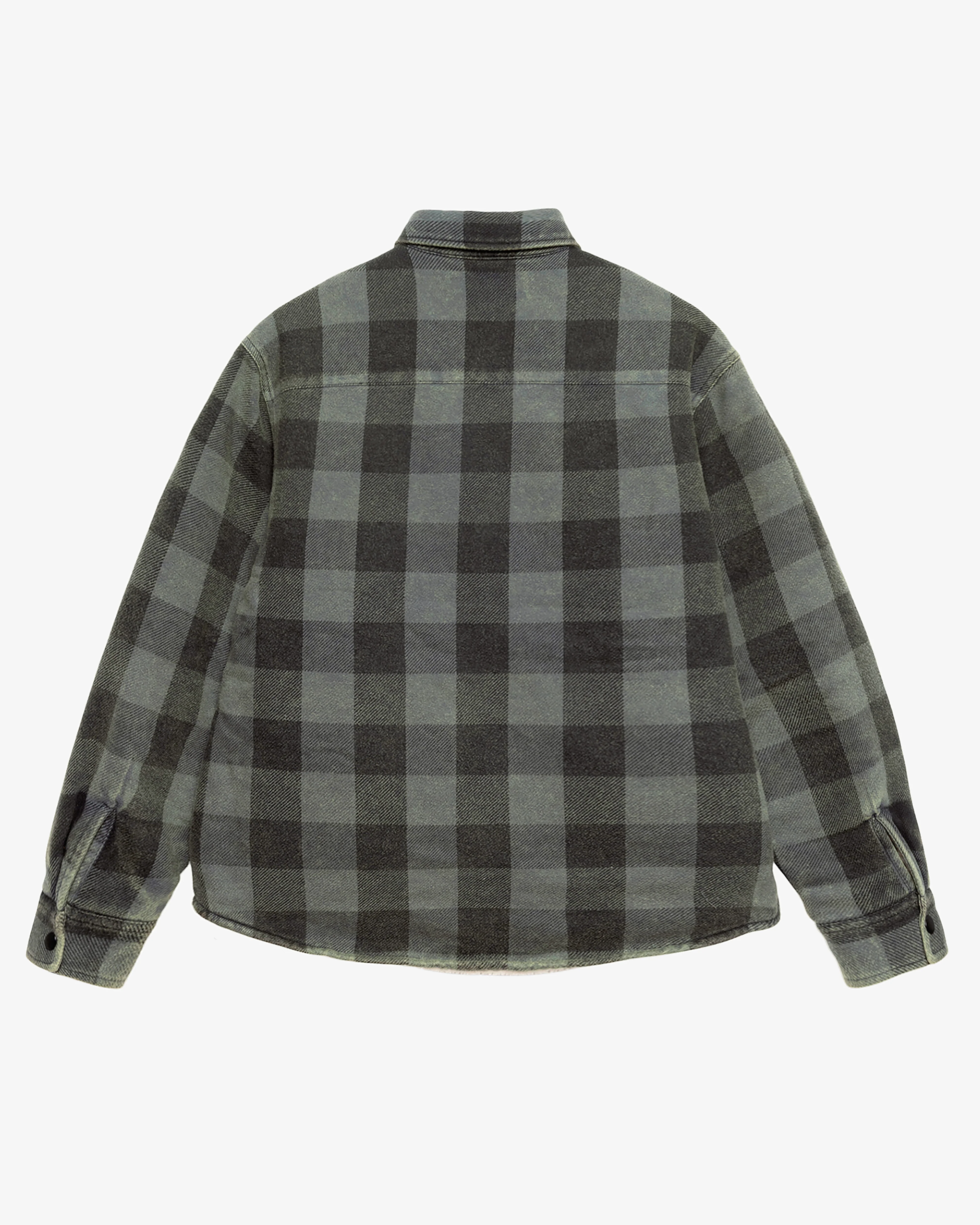Stüssy - Men's Buffalo Plaid Shirt - (Grey) - Image 2