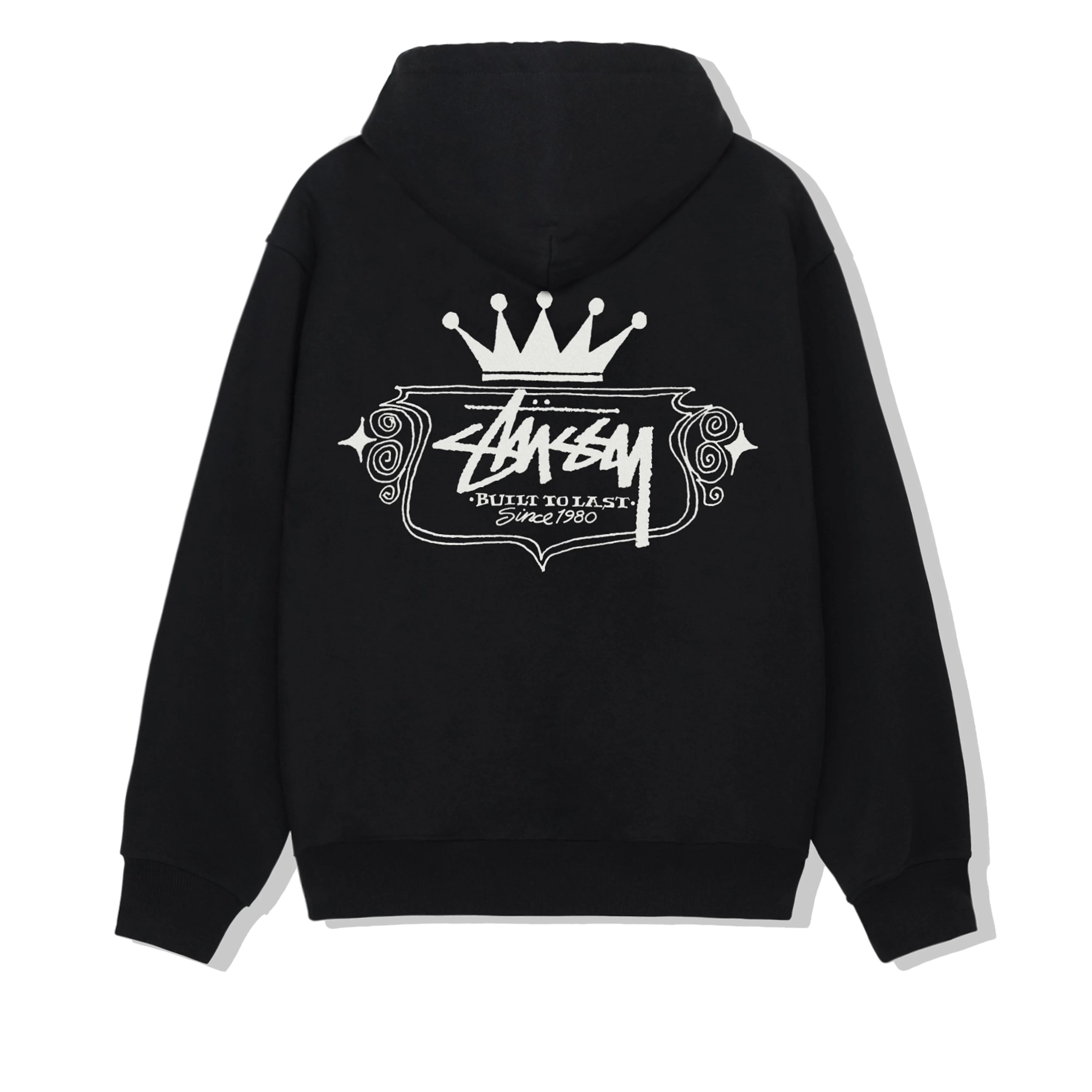 Stussy - Men's Built To Last Zip Hoodie - (Black) - Image 2