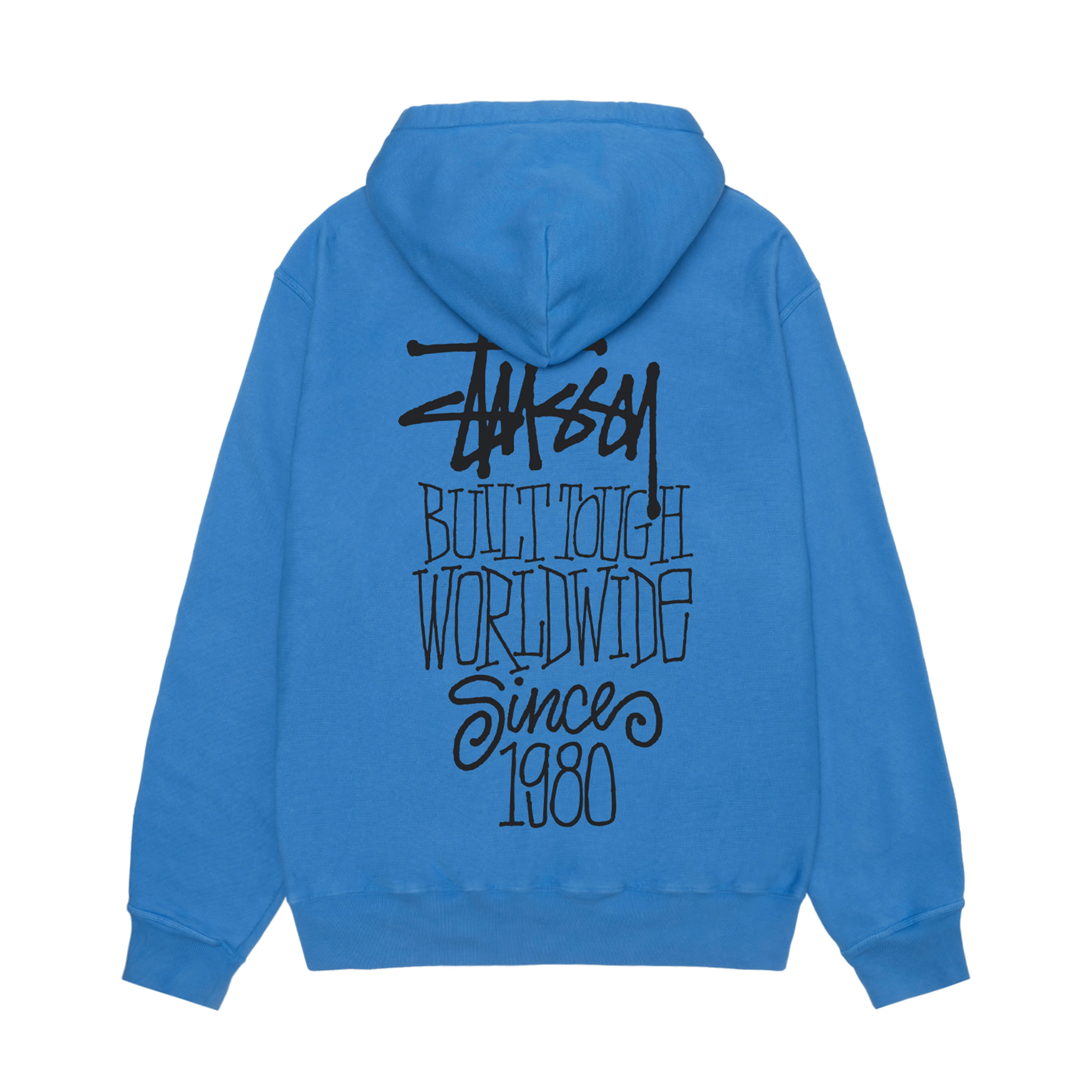Stüssy - Men's Built Tough Pig. Dyed Hood - (Blue) - Image 2