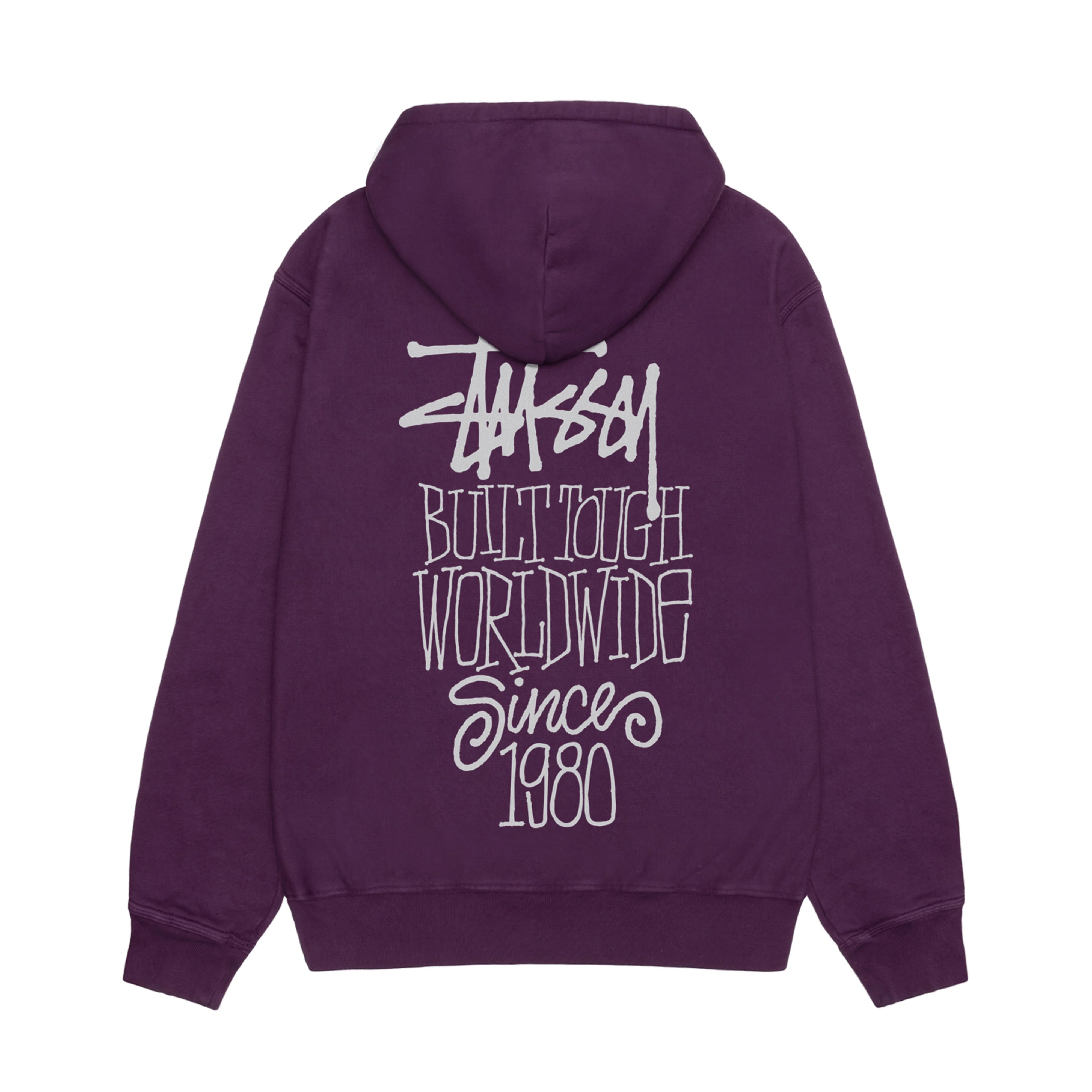Stüssy - Men's Built Tough Pig. Dyed Hood - (Purple) - Image 2
