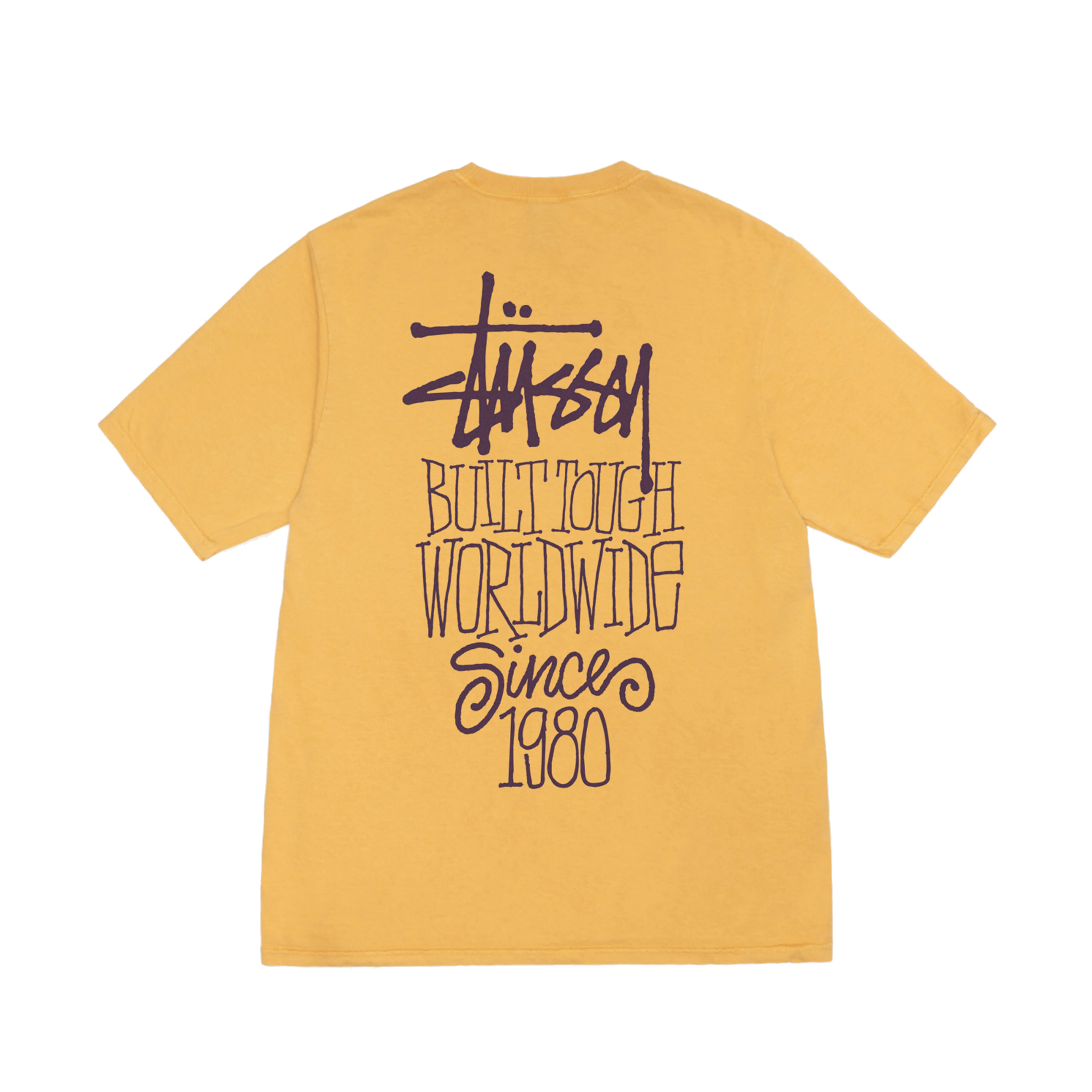 Stüssy - Men's Built Tough Pig. Dyed Tee - (Honey) - Image 2