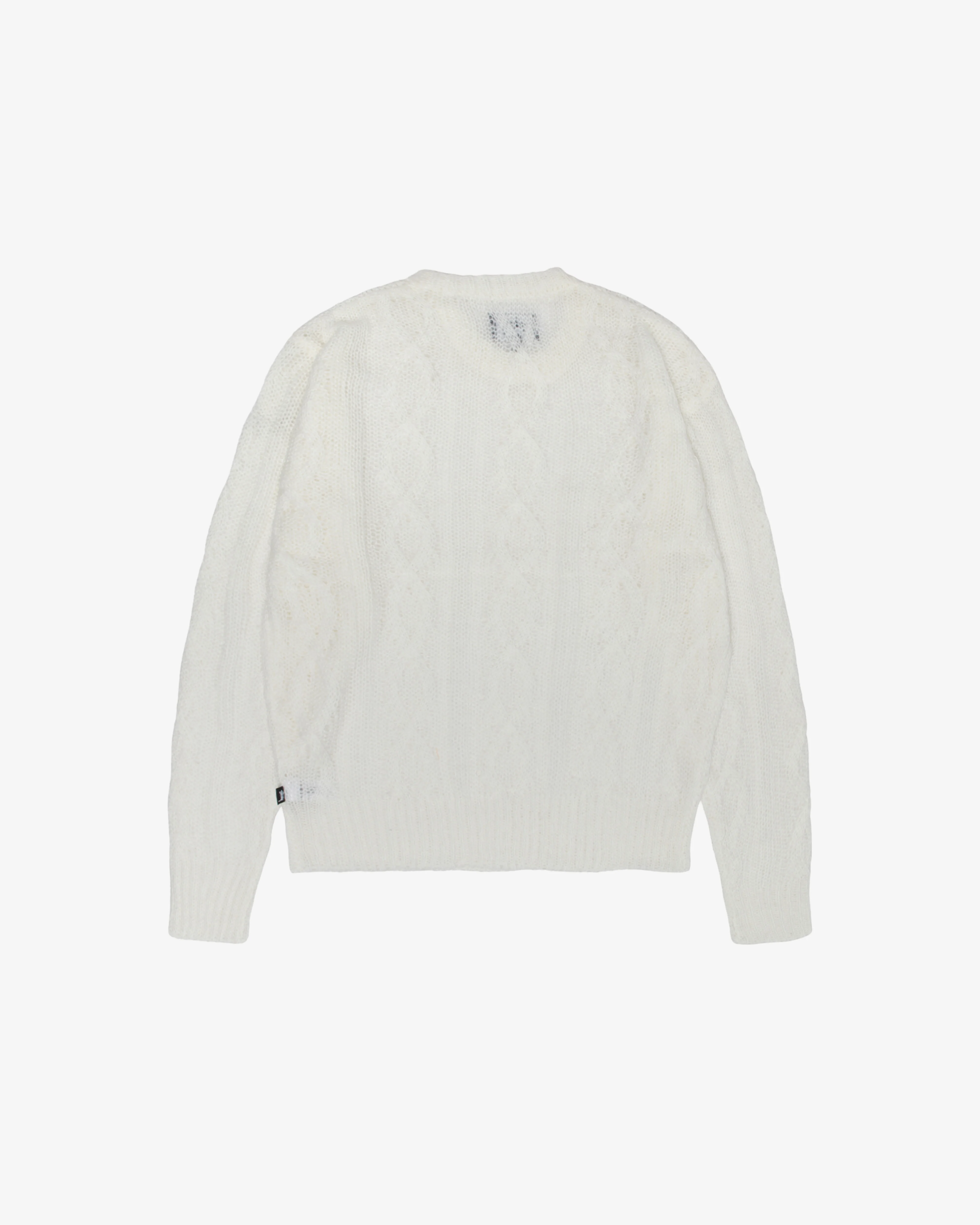 Stüssy - Men's Cable Loose Knit Sweater - (Ivory) - Image 2
