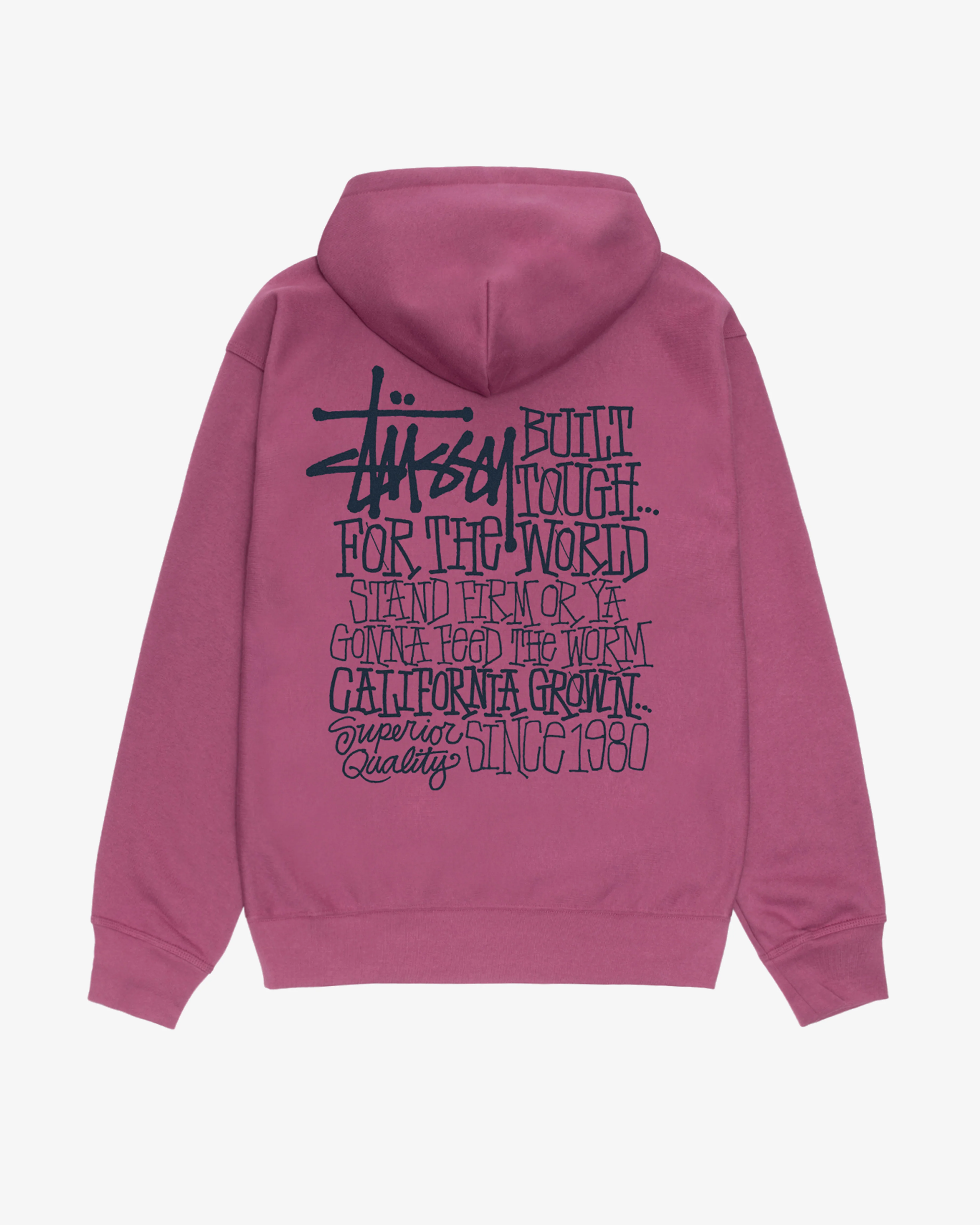 Stüssy - Men's California Grown Hoodie - (Berry)