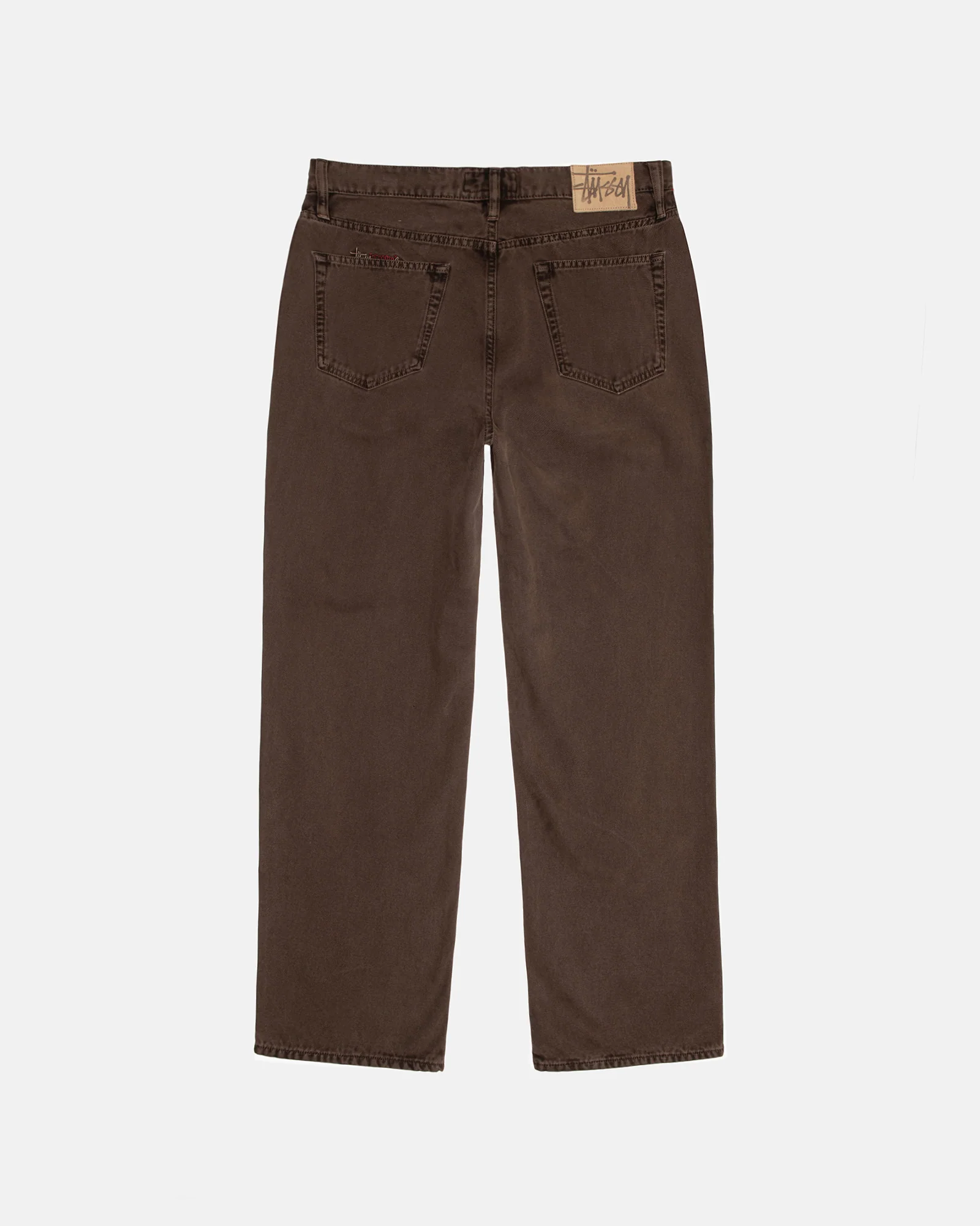 Stüssy - Men's Classic Jeans Washed Canvas - (Brown) - Image 2