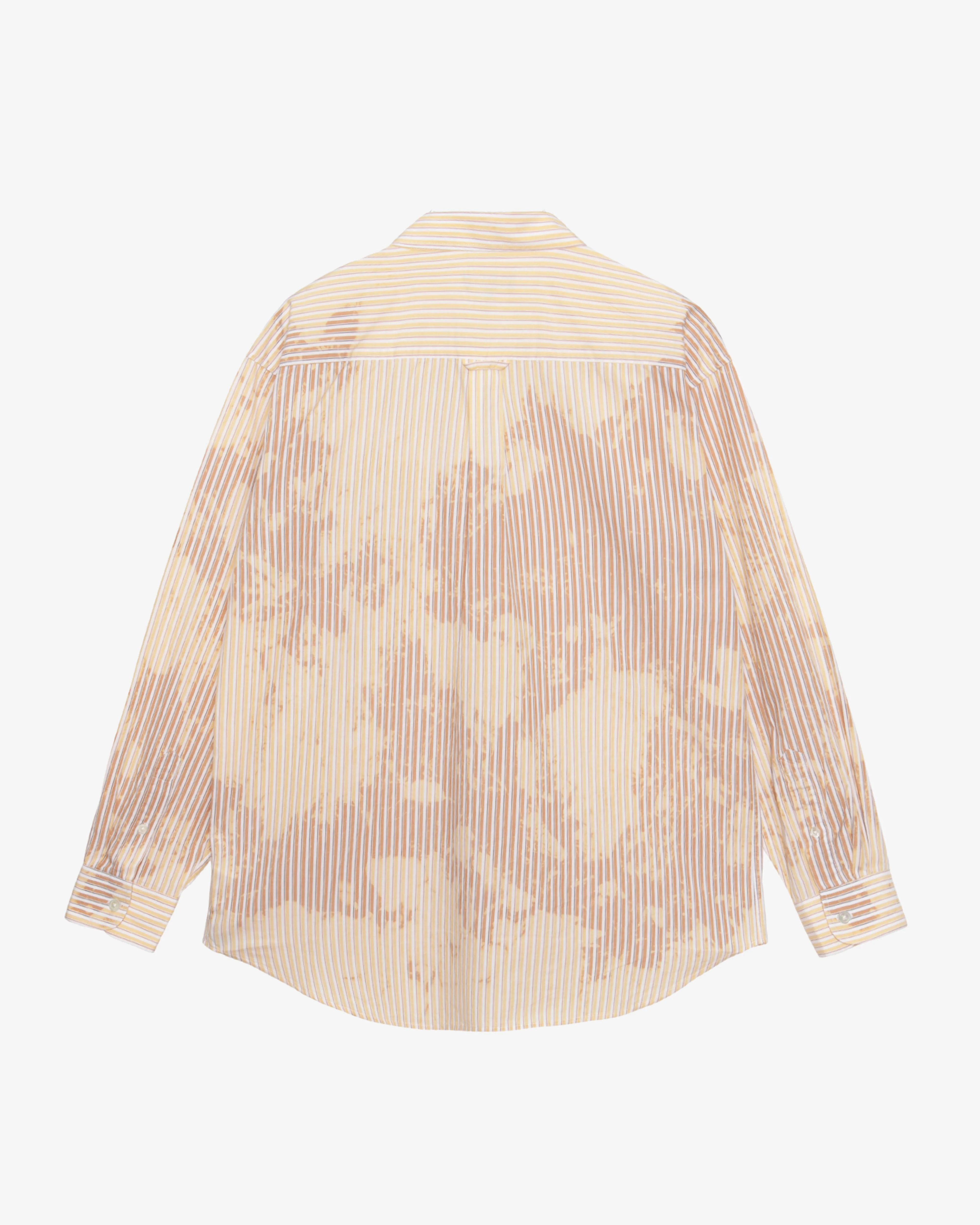 Stüssy - Men's Classic Long Sleeve Shirt Bleached - (Tan) - Image 2