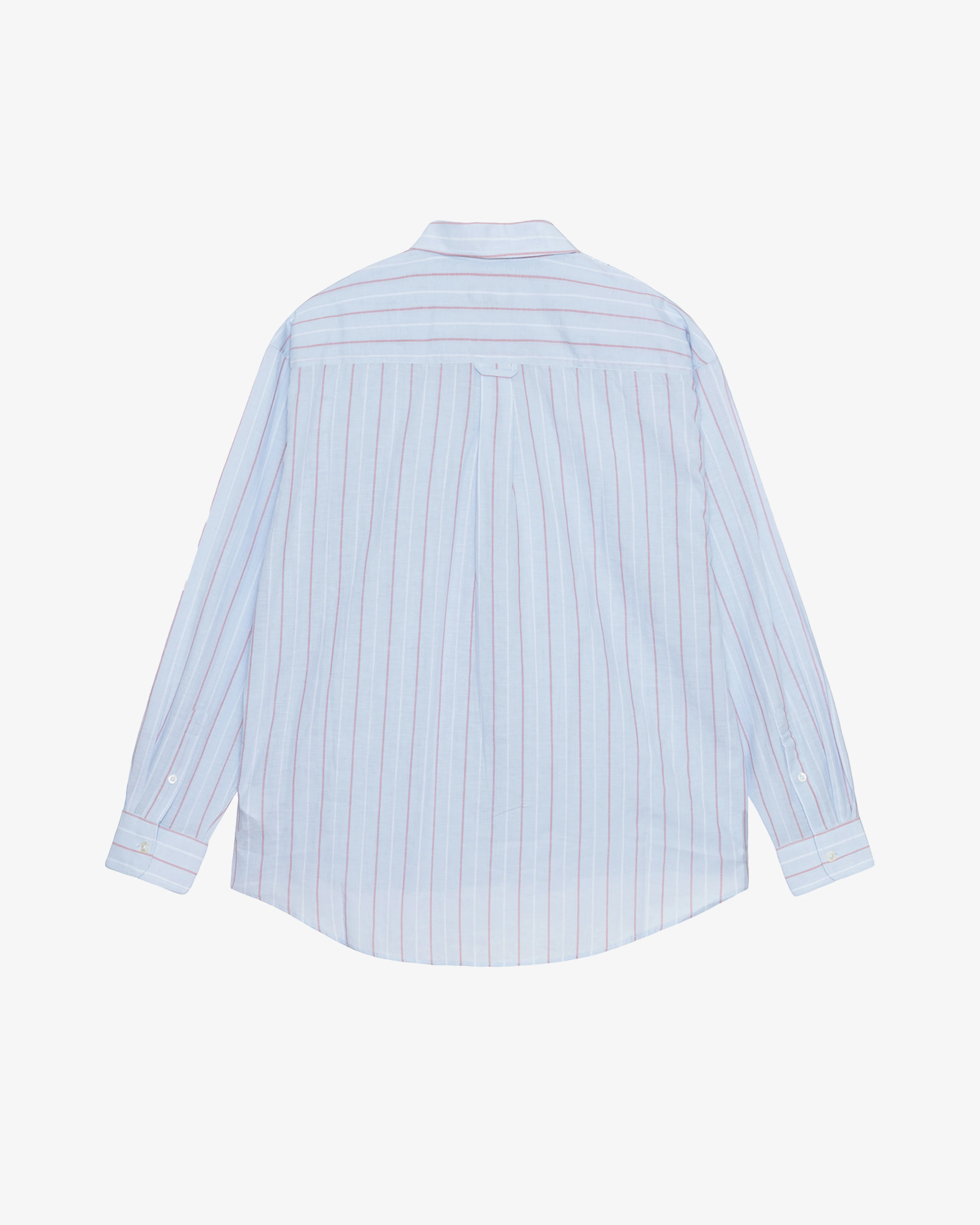 Stüssy - Men's Classic Long Sleeve Shirt Stripe - (Light Blue) - Image 2