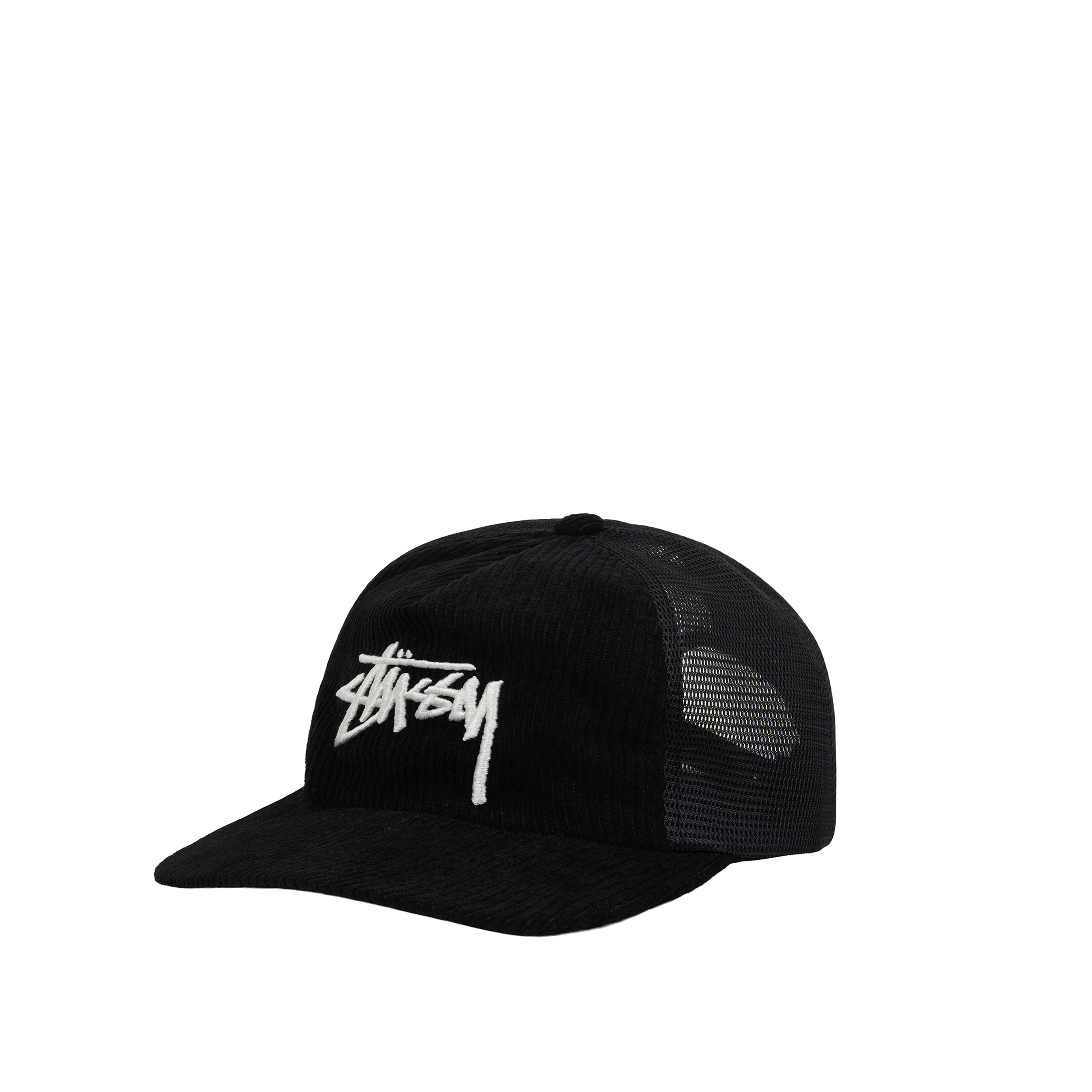Stüssy - Corduroy Trucker Cap - (Black) - Image 2