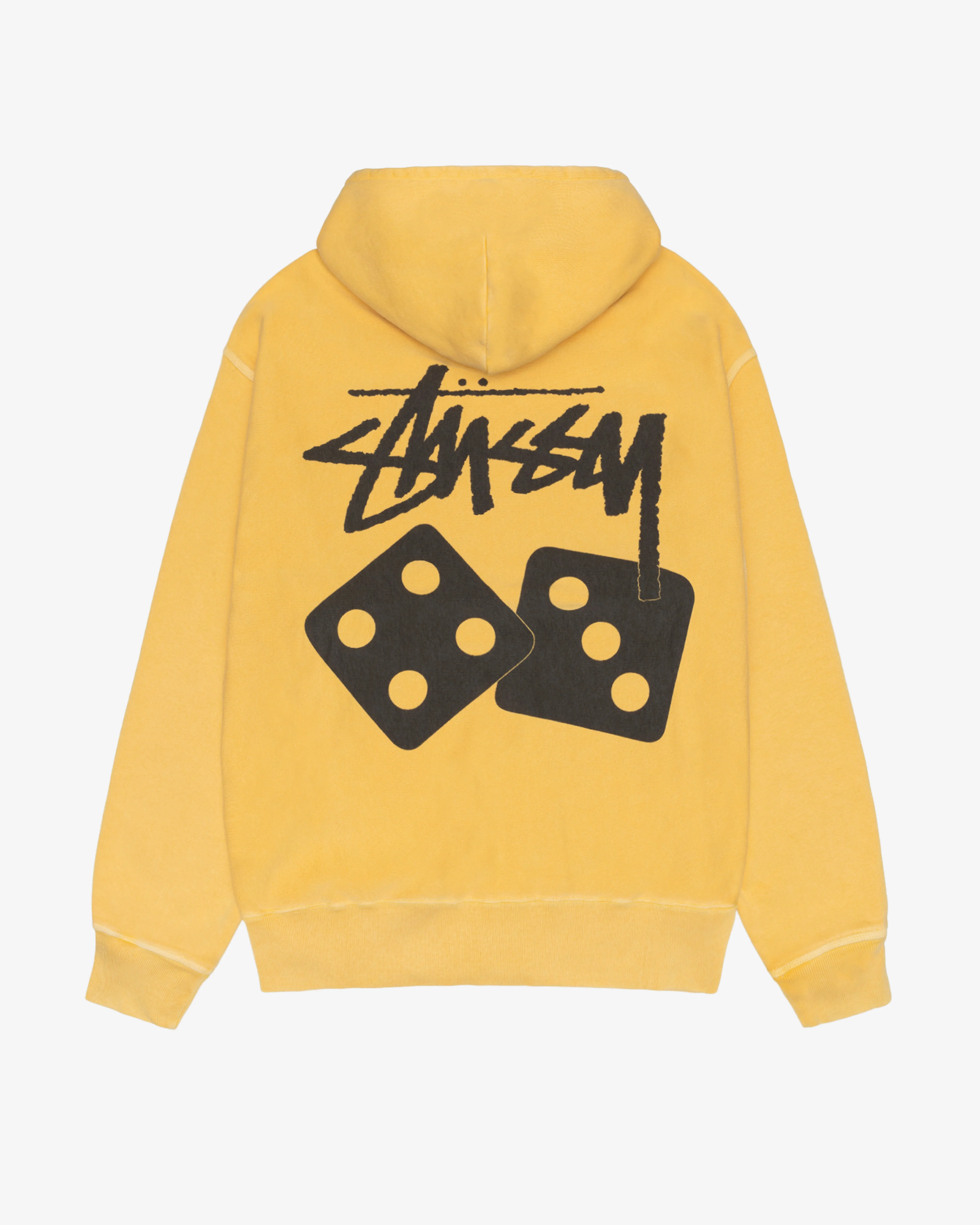 Stüssy - Men's Dice Pig. Dyed Zip Hoodie - (Yellow) - Image 2