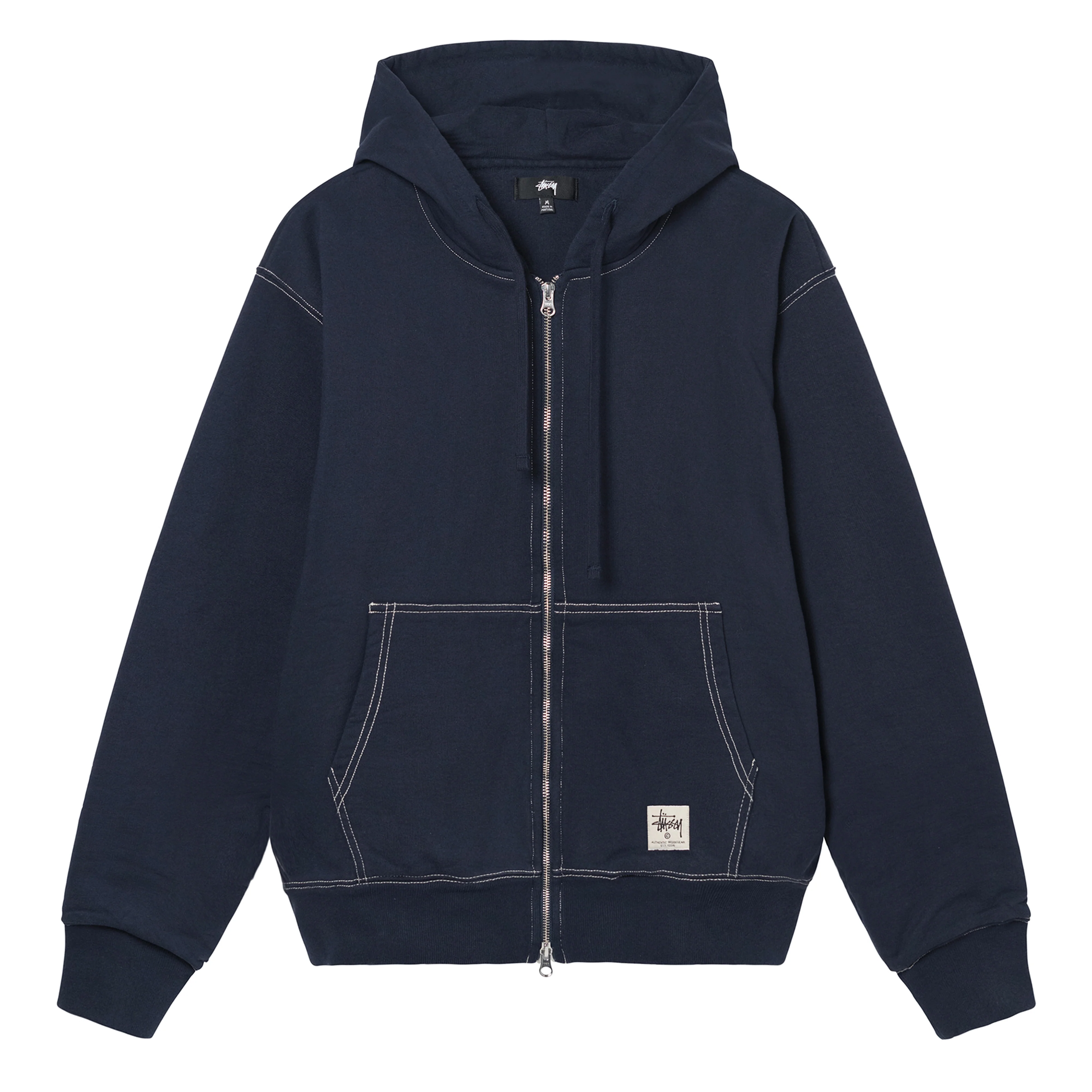 Stüssy - Double Face Label Zip Hoodie - (Navy)