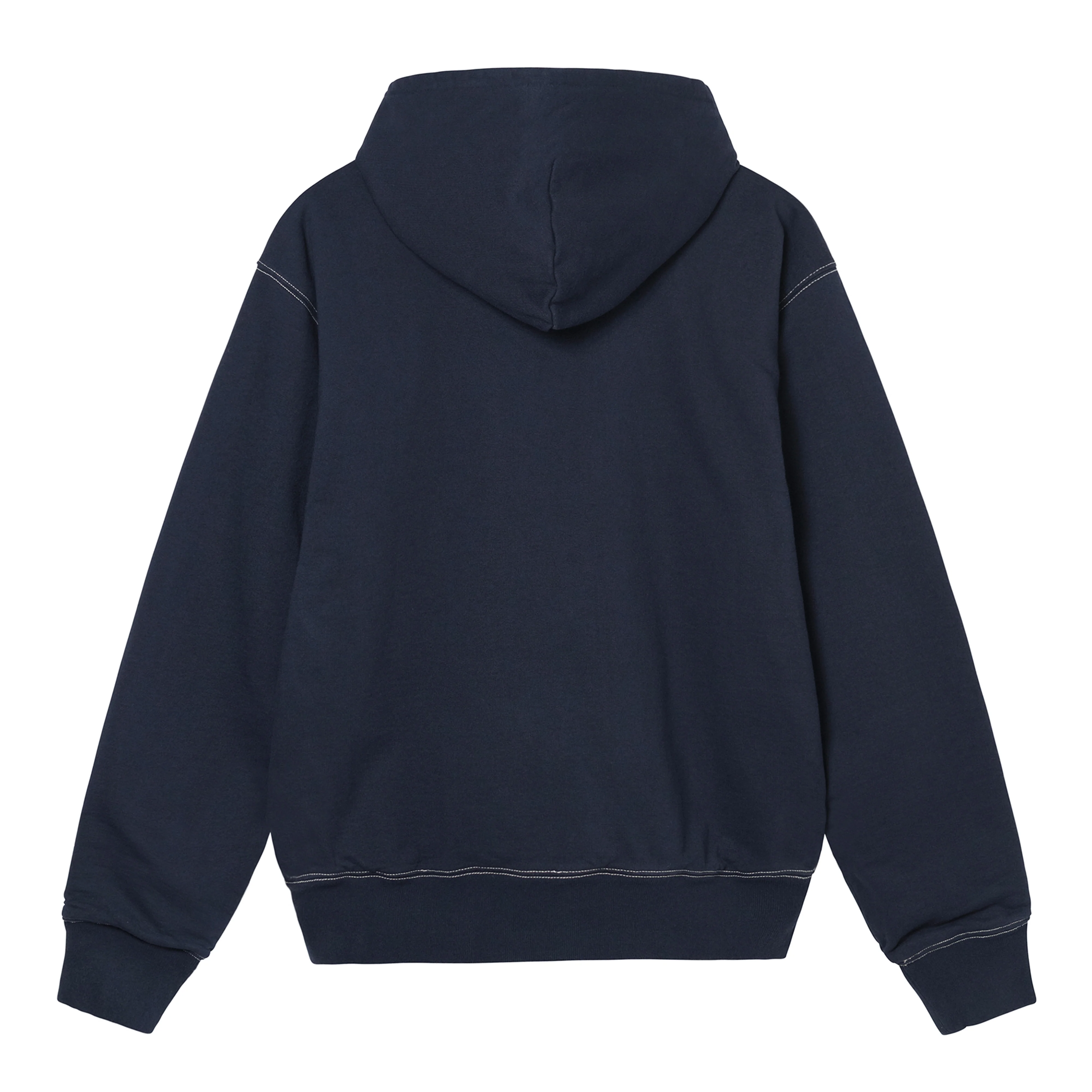 Stüssy - Double Face Label Zip Hoodie - (Navy) - Image 2