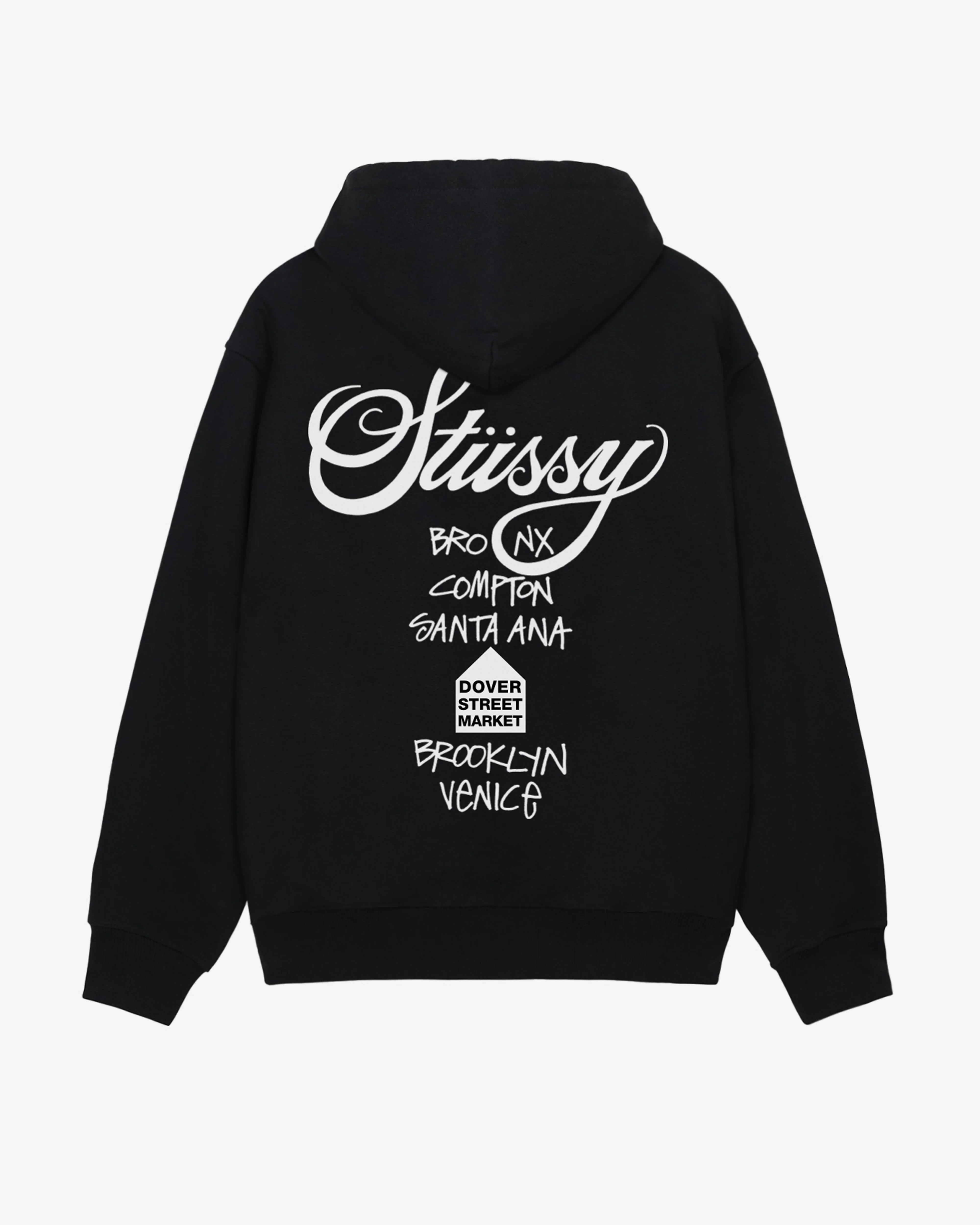 Stüssy - Men's DSM World Tour Hoodie - (Black) - Image 2