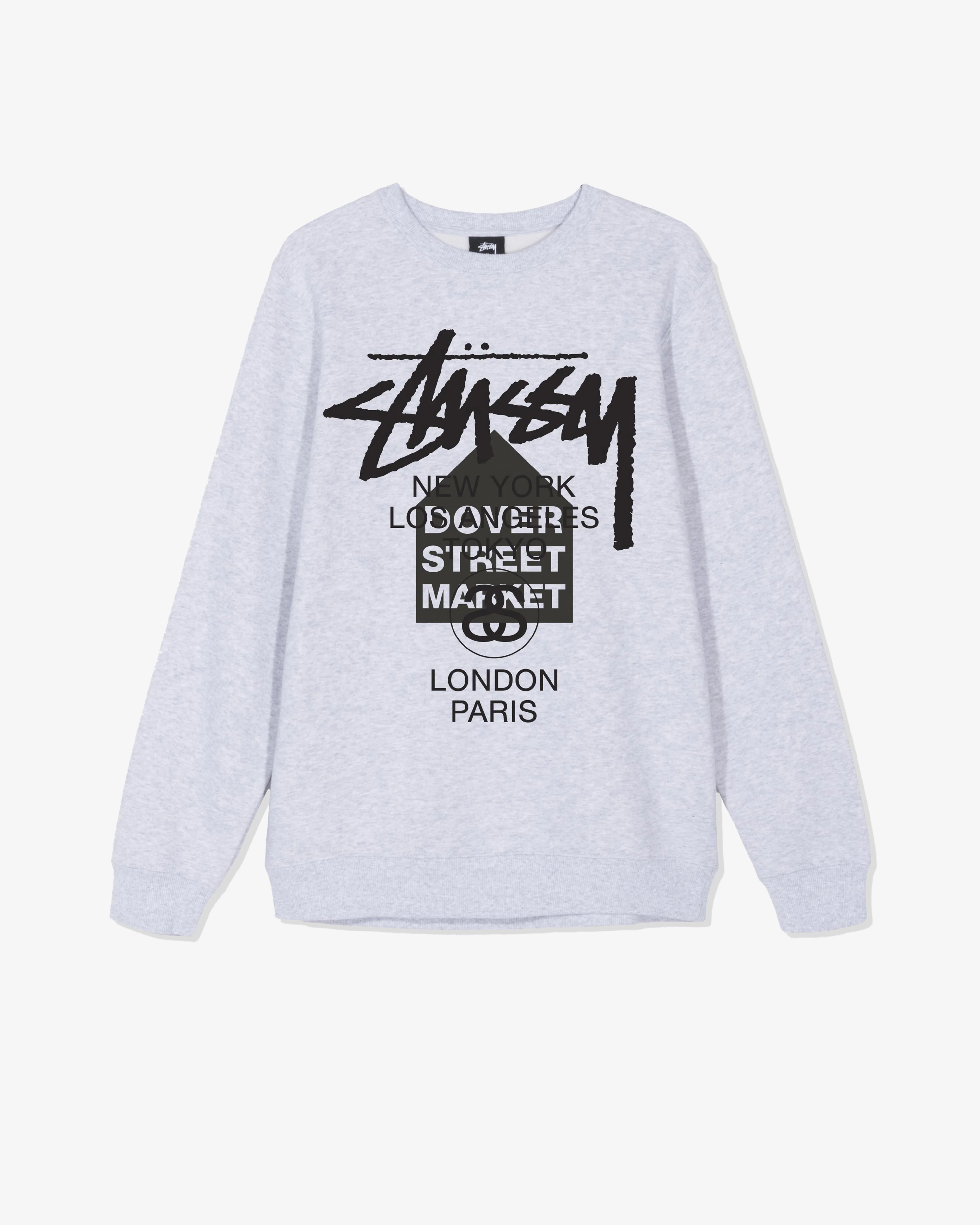 Stüssy - Men's DSM World Tour Crew - (Ash Heather)