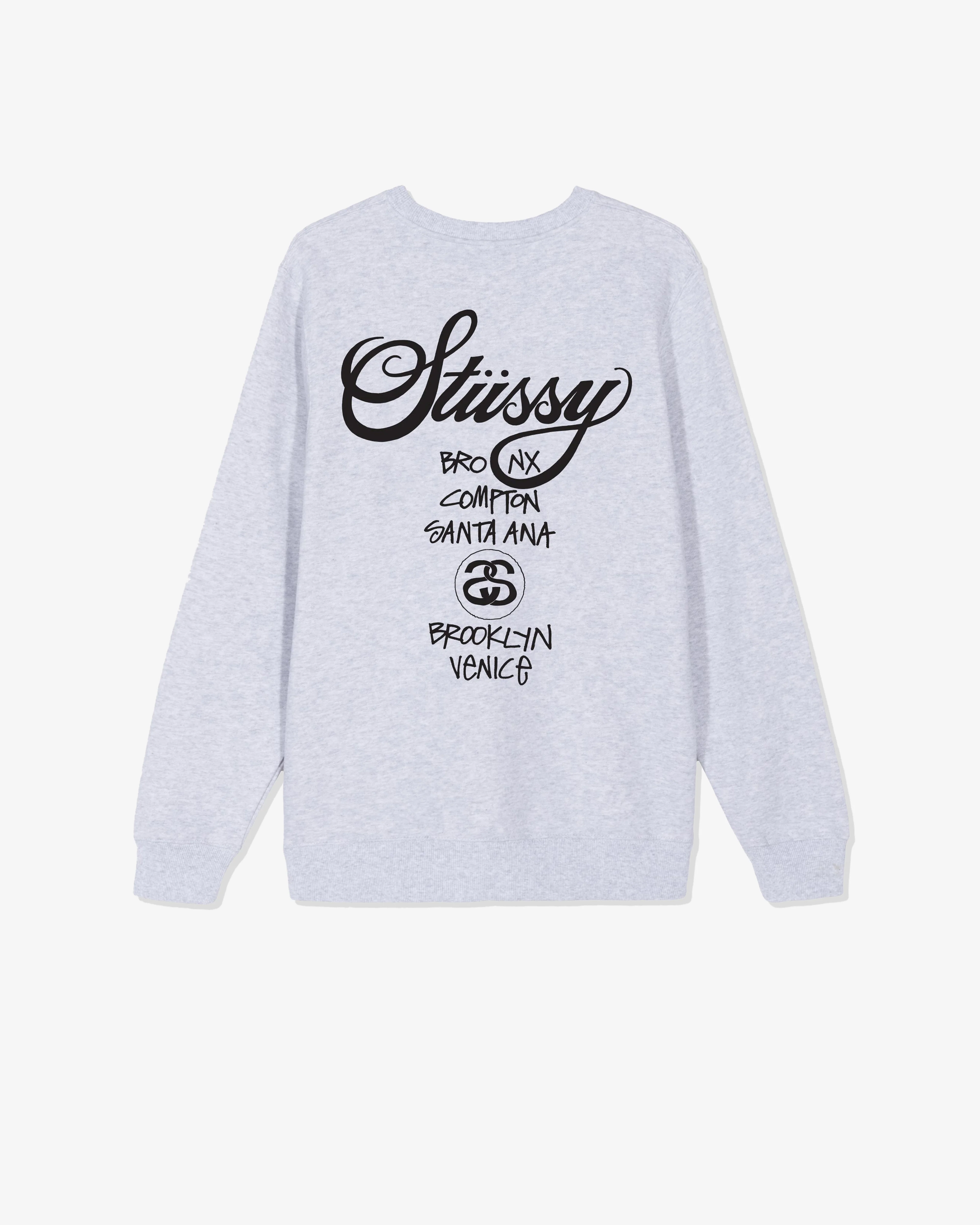 Stüssy - Men's DSM World Tour Crew - (Ash Heather) - Image 2