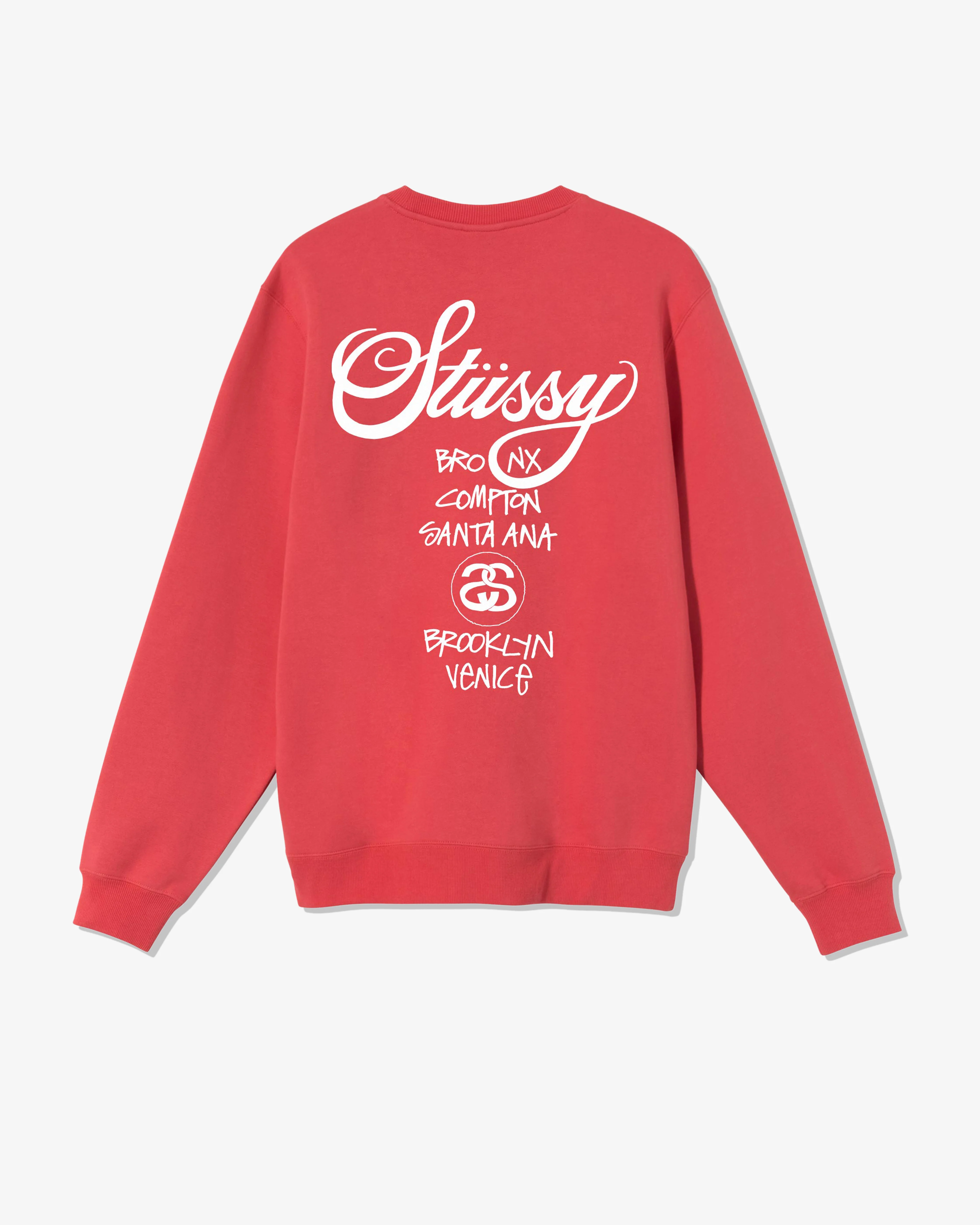 Stüssy - Men's DSM World Tour Crew - (Dark Red) - Image 2