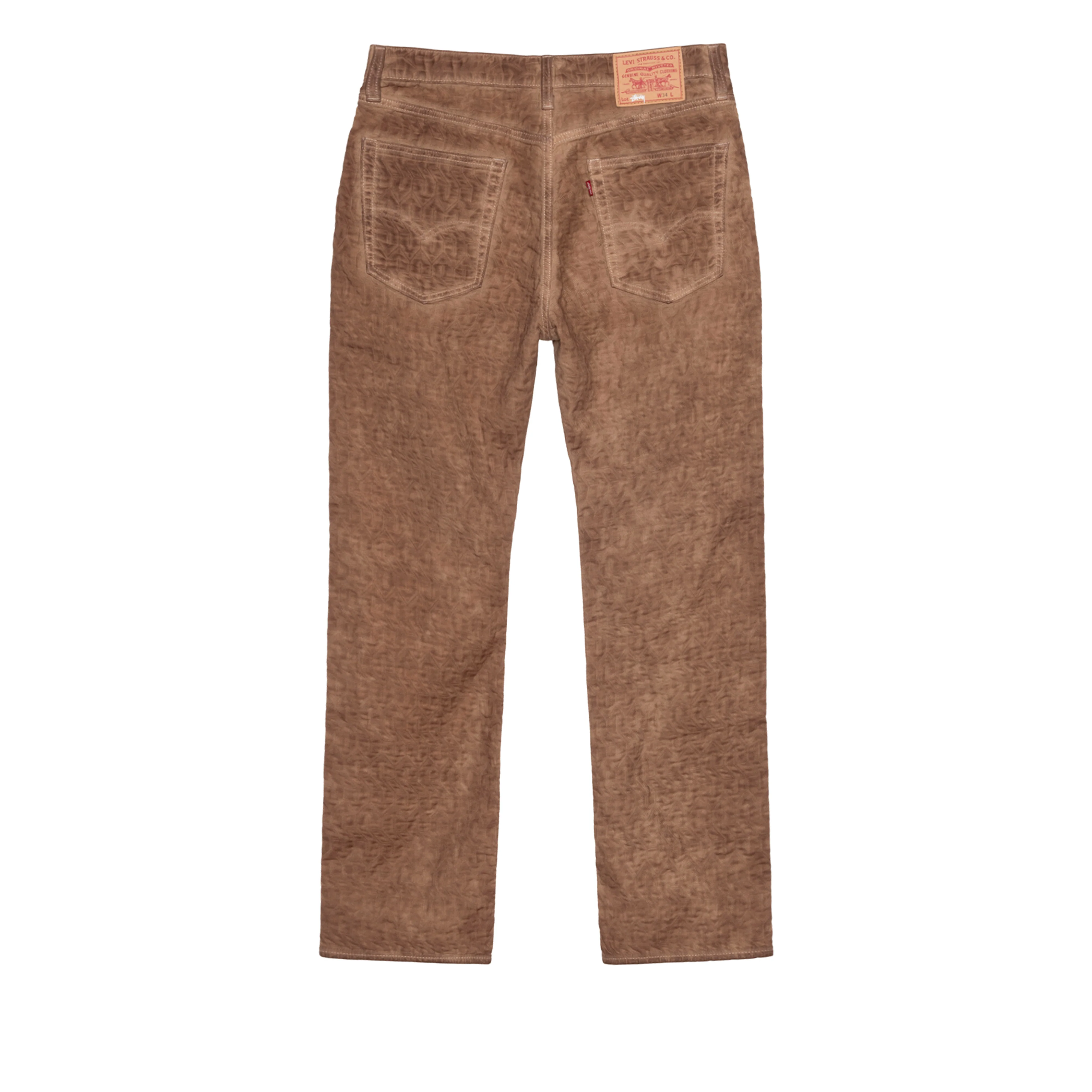 Stüssy - Men's Dyed Jacquard Jean - (Brown) - Image 2