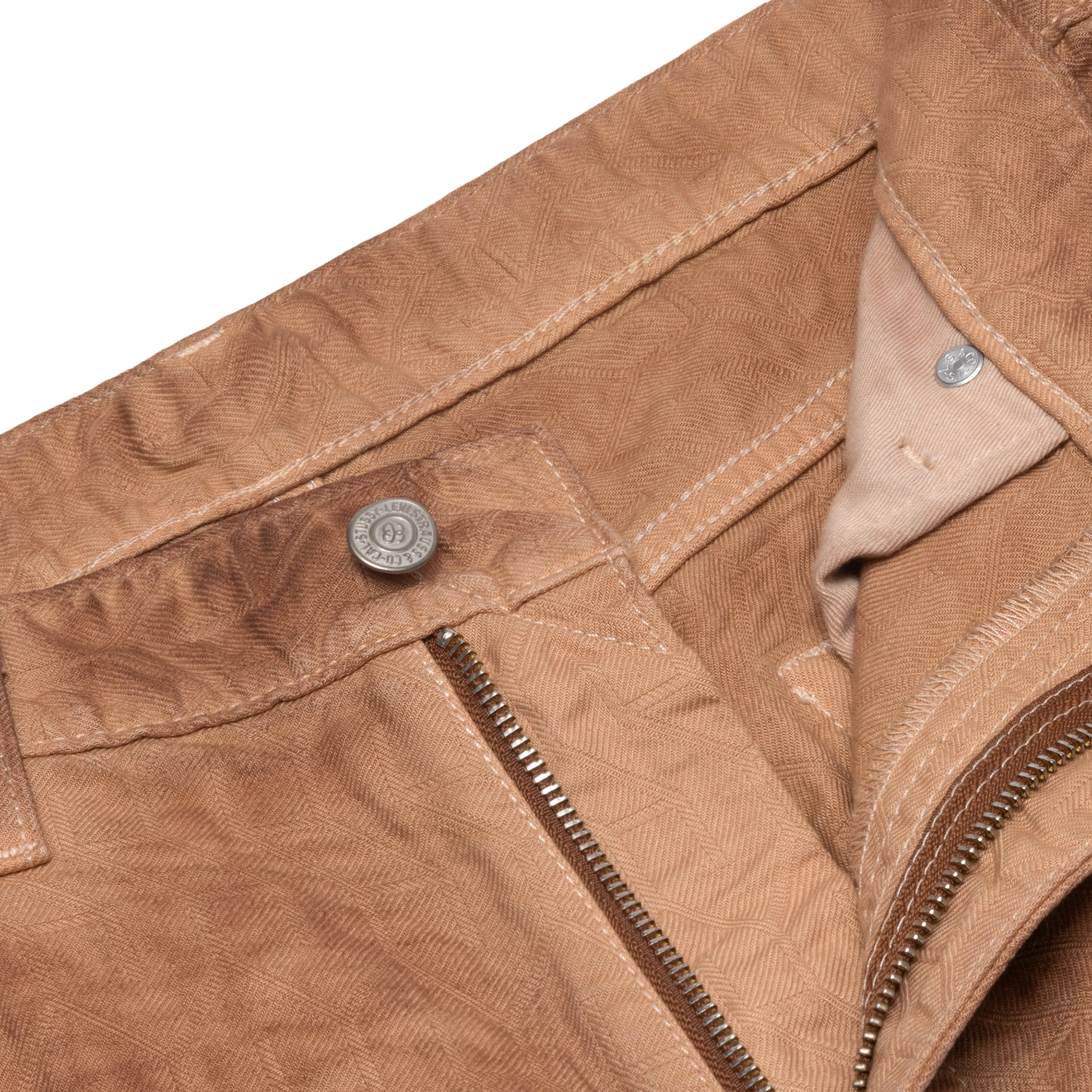 Stüssy - Men's Dyed Jacquard Jean - (Brown) - Image 3