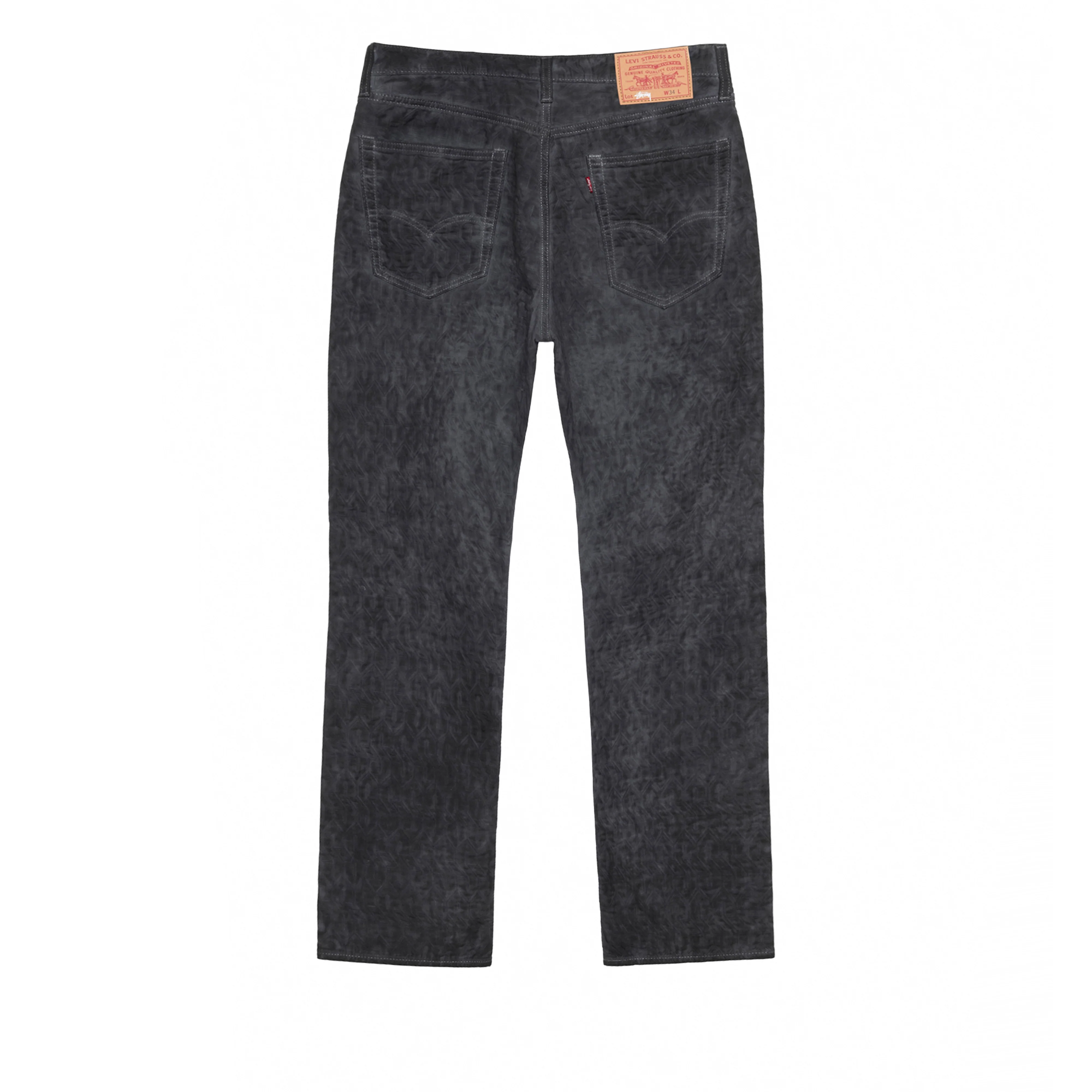 Stüssy - Men's Dyed Jacquard Jean - (Black) - Image 2