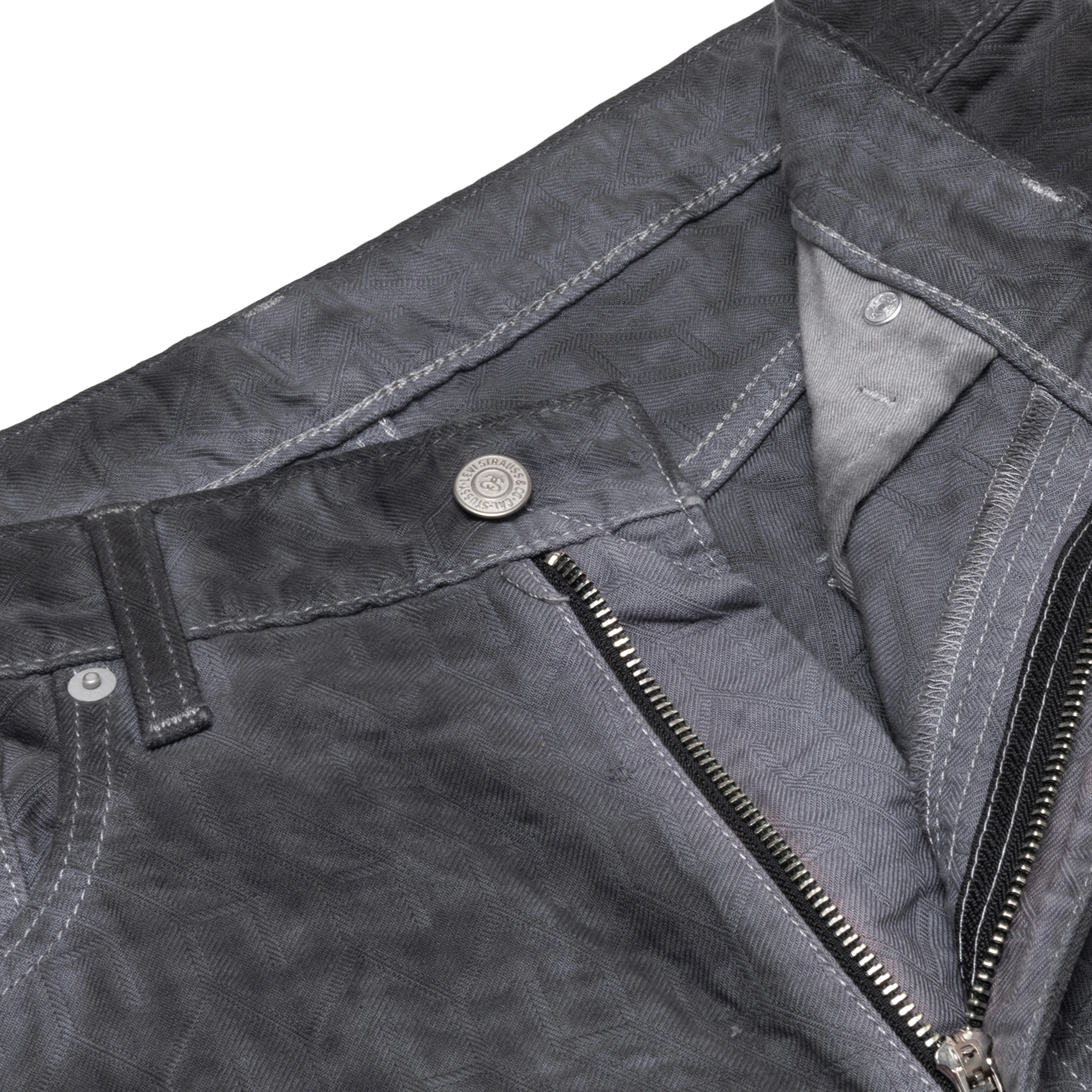 Stüssy - Men's Dyed Jacquard Jean - (Black) - Image 3