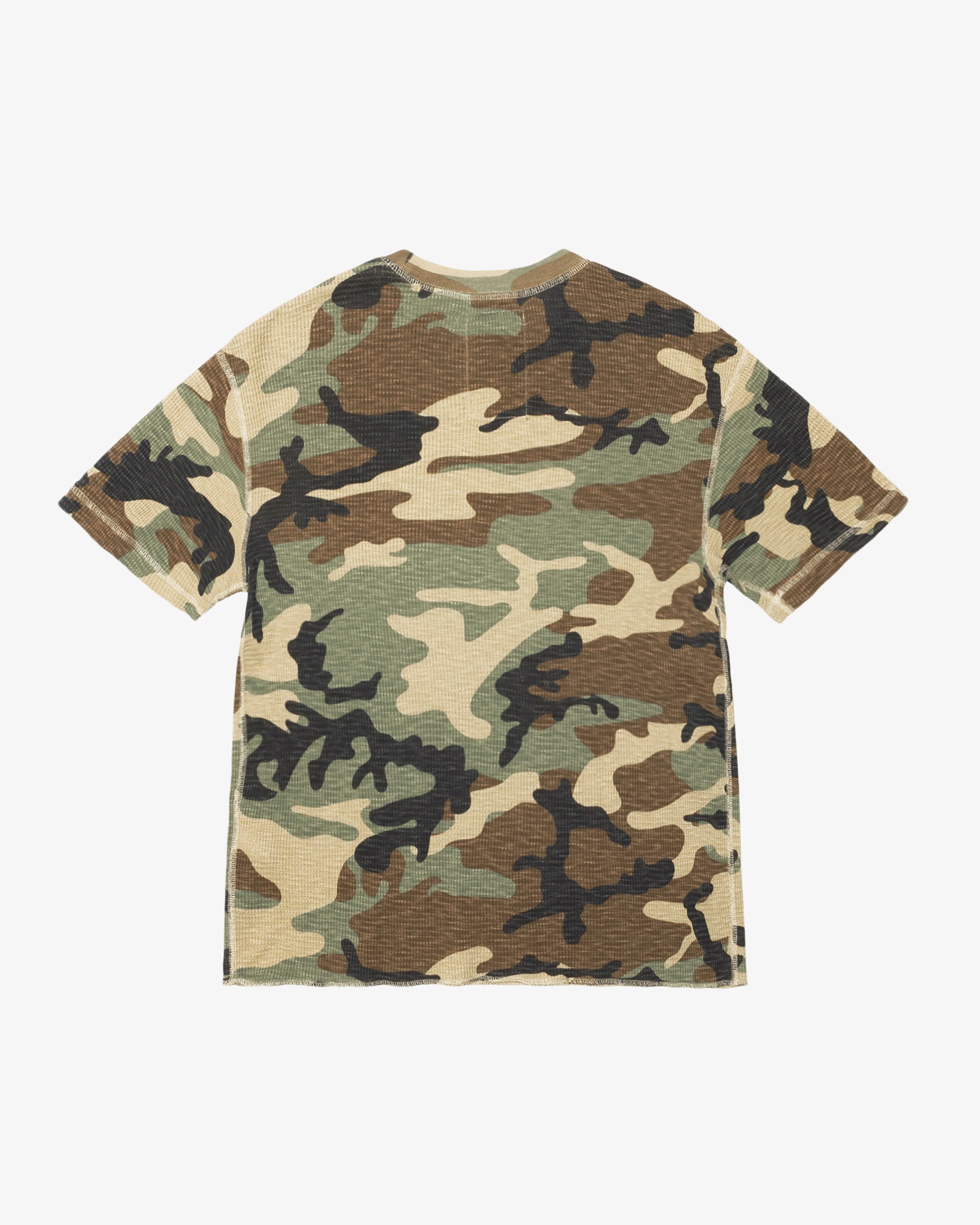 Stüssy - Men’s Pigment Dyed Short Sleeve Thermal - (Camo) - Image 2
