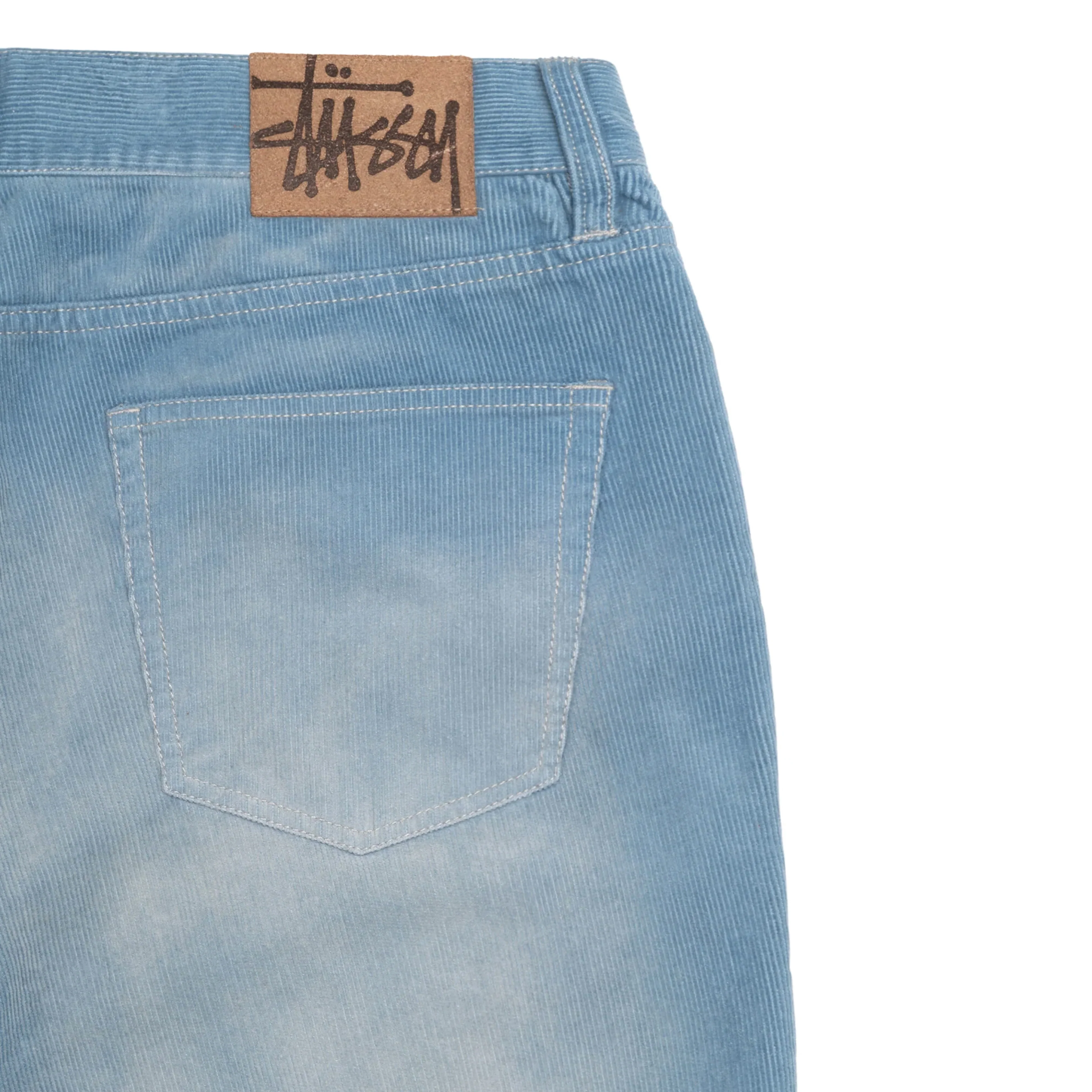 Stüssy - Men's Faded Corduroy Classic Jeans - (Denim Blue) - Image 3
