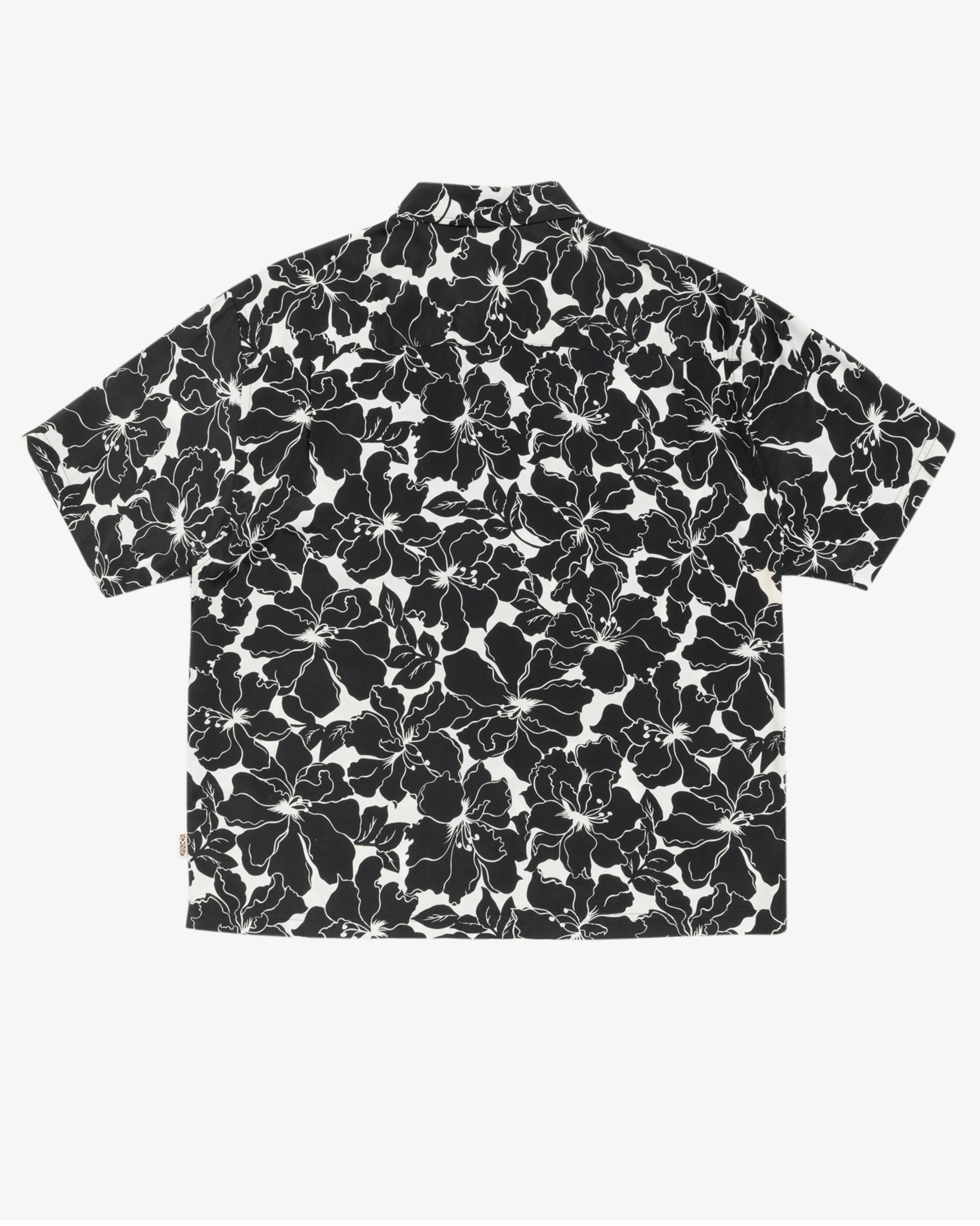 Stüssy - Men's Floral Hawaiian Shirt - (Black) - Image 2