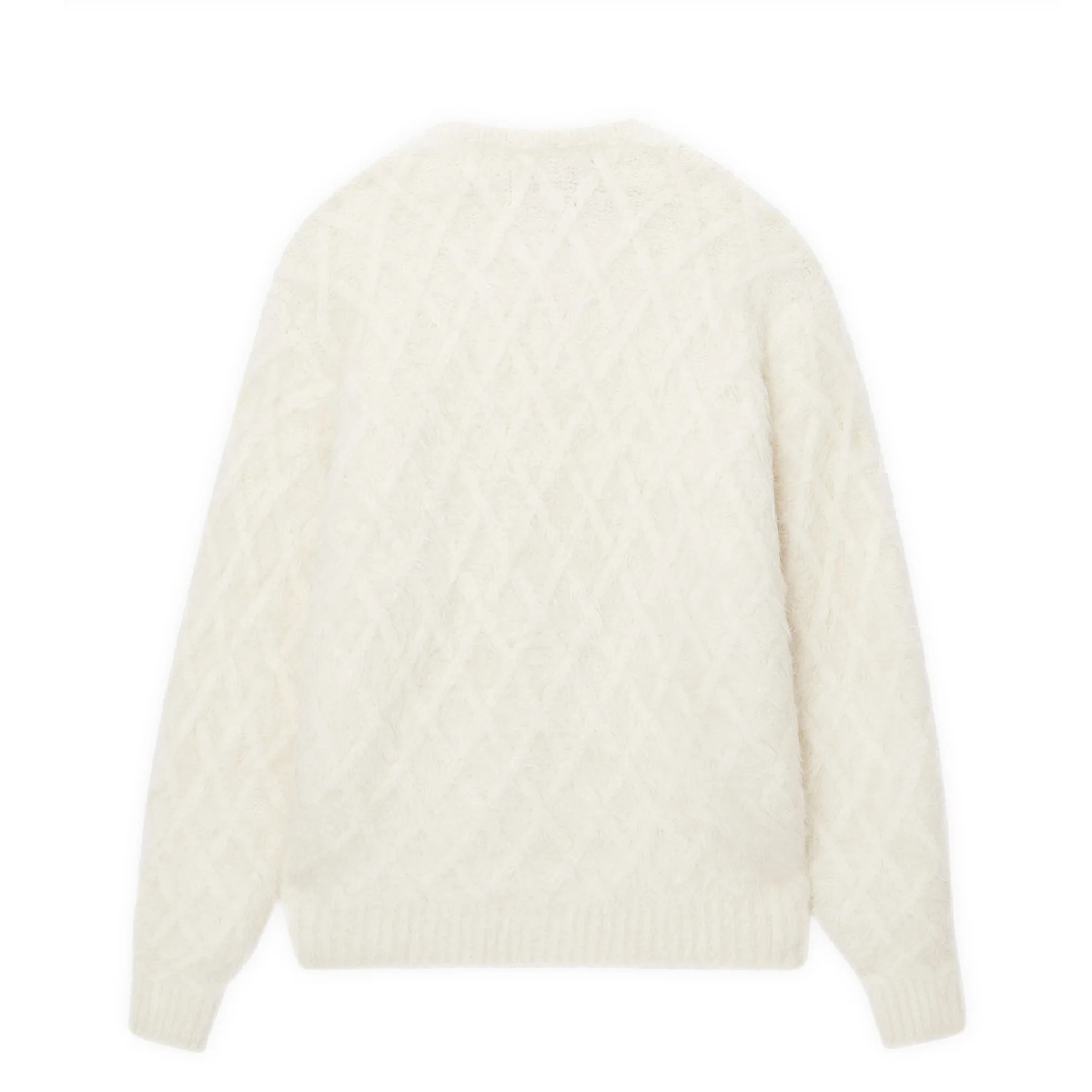 Stüssy - Fuzzy Lattice Crew - (Ivory) - Image 2
