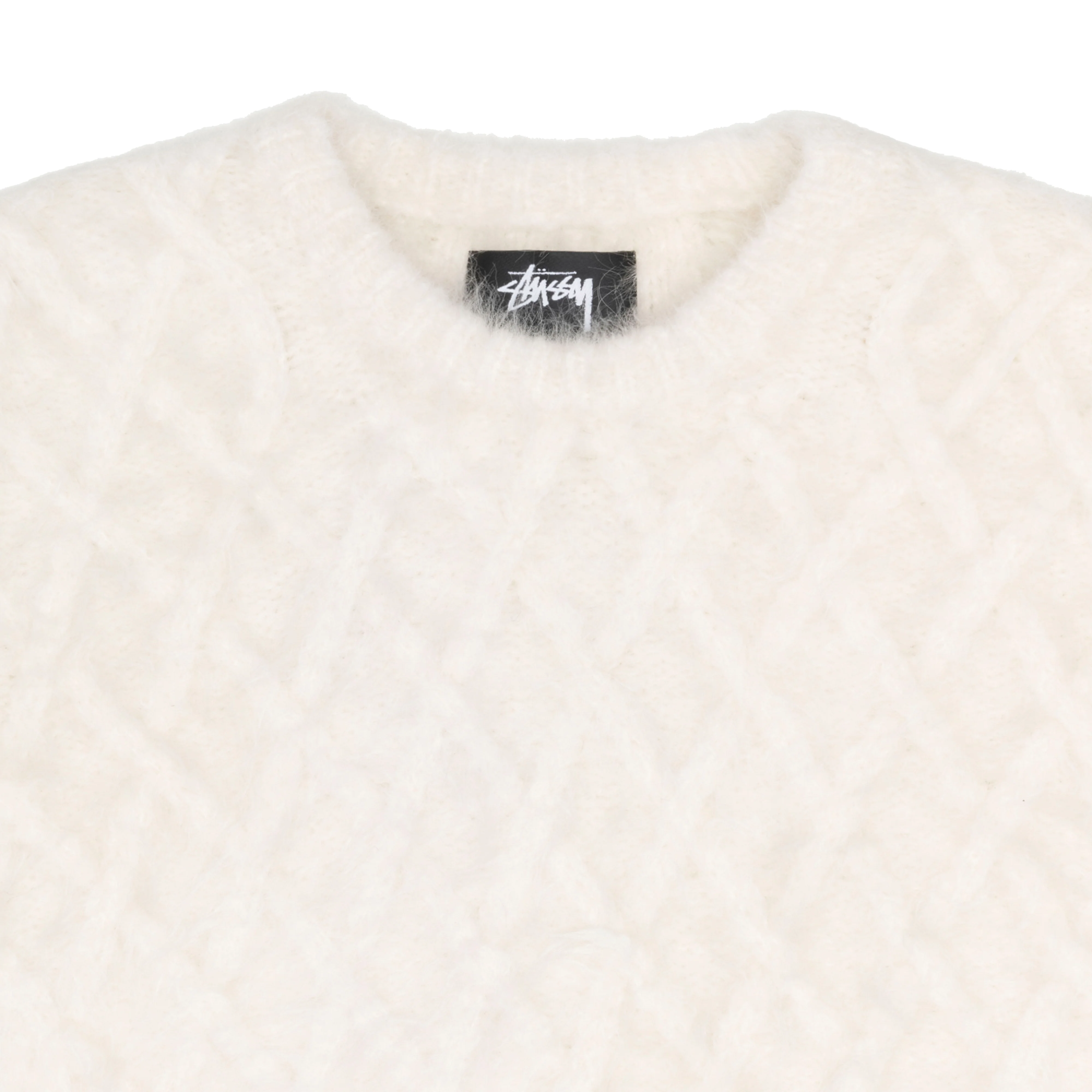 Stüssy - Fuzzy Lattice Crew - (Ivory) - Image 3