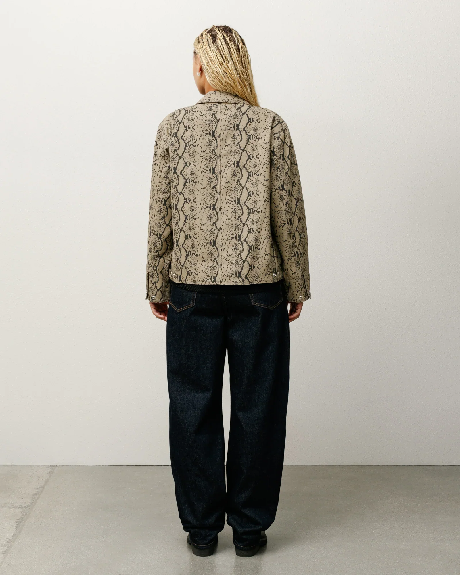 Stüssy - Men's Garage Jacket Gabardine - (Snake) - Image 4